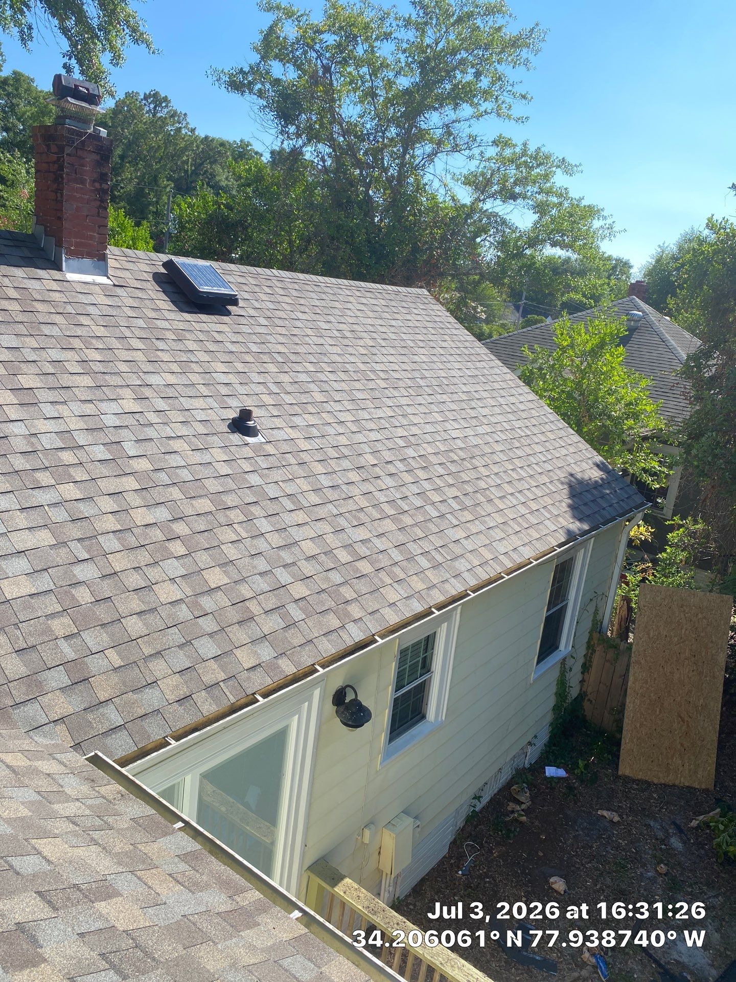 Roof Replacement Using CertainTeed Landmark Pro Shingles in Wilmington NC by RGR Construction and Roofing, LLC