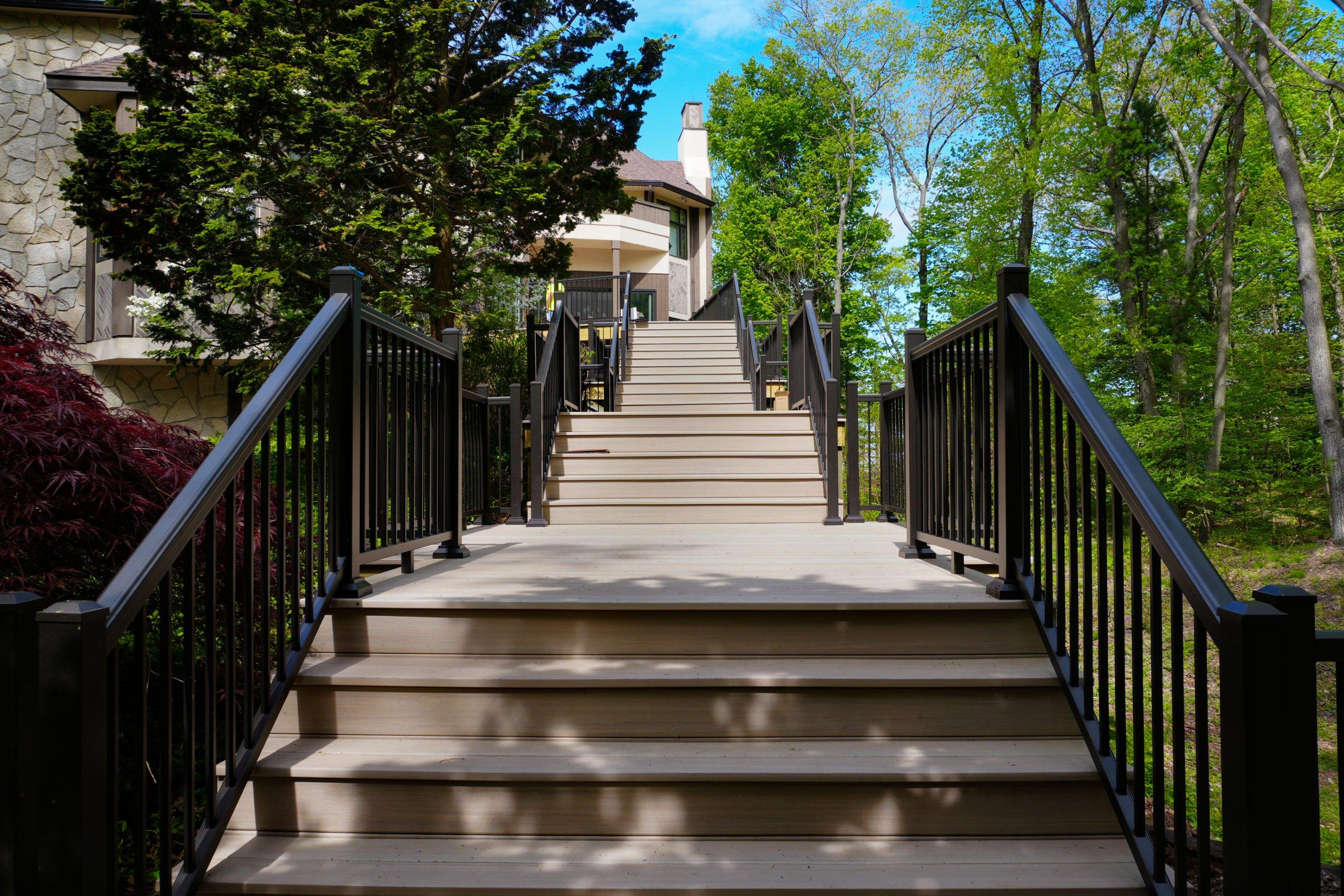 Custom Multi-Level Deck in Grand Haven by Cutting Edge Homes