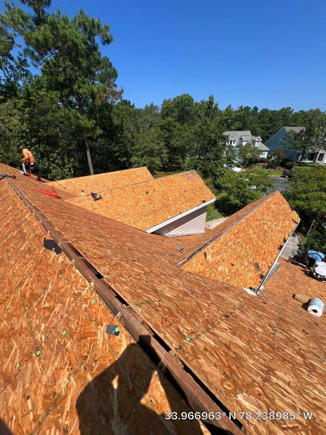 Winding River Plantation Storm Damage Insurance Claim Roof Replacement in Bolivia, NC by RGR Construction and Roofing, LLC