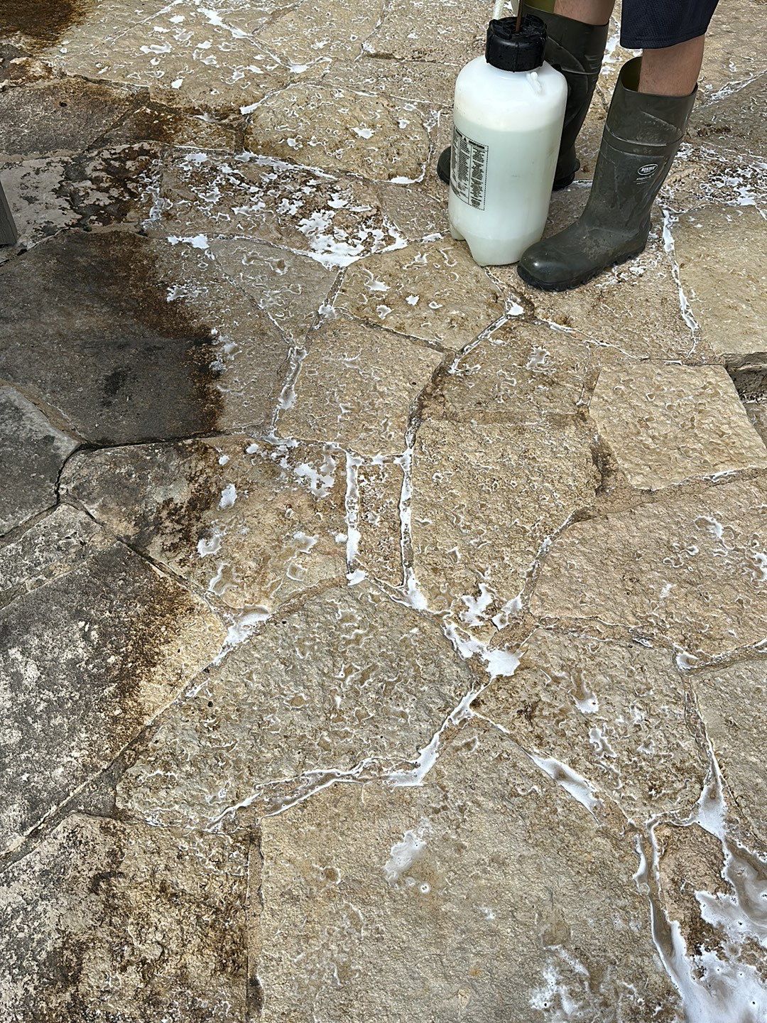 Housewashing  using Algaecide, soft wash soap by Northern Power Washing LLC.