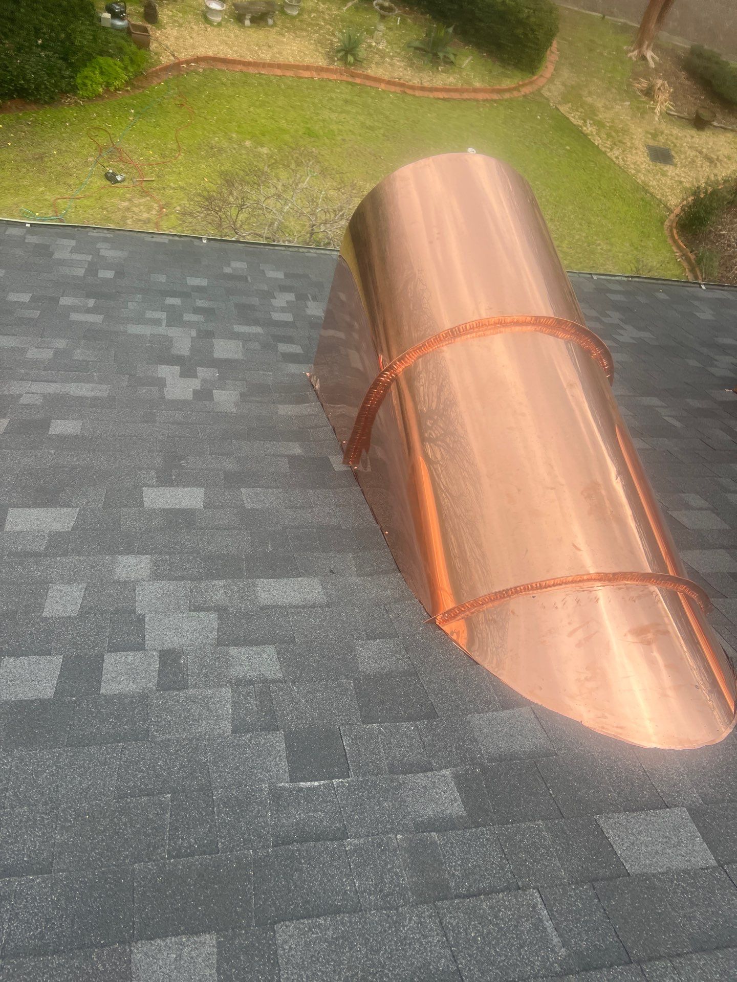 Onyx Black Shingle w/ Copper Upgrades by IAM Roofing LLC