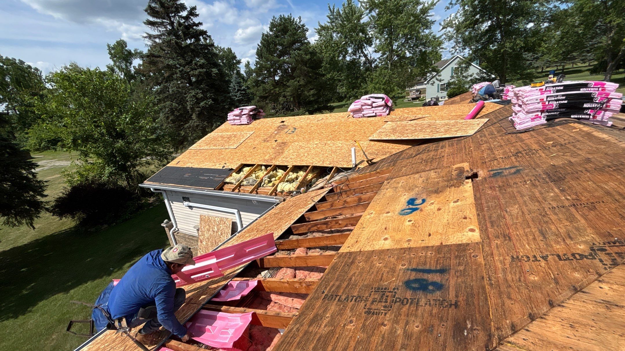 Roof Replacement using Owens Corning Tru Definitions by 180 Contractors