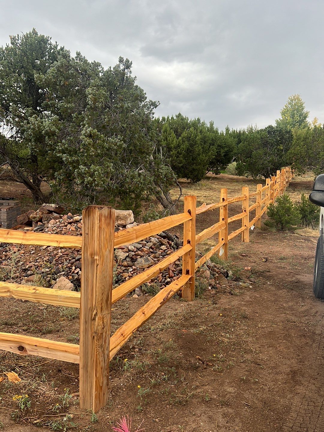 Residential using Split-rail by Valley Fence Company
