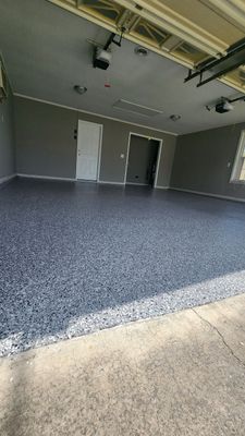 Garage transformation with wombat flake 