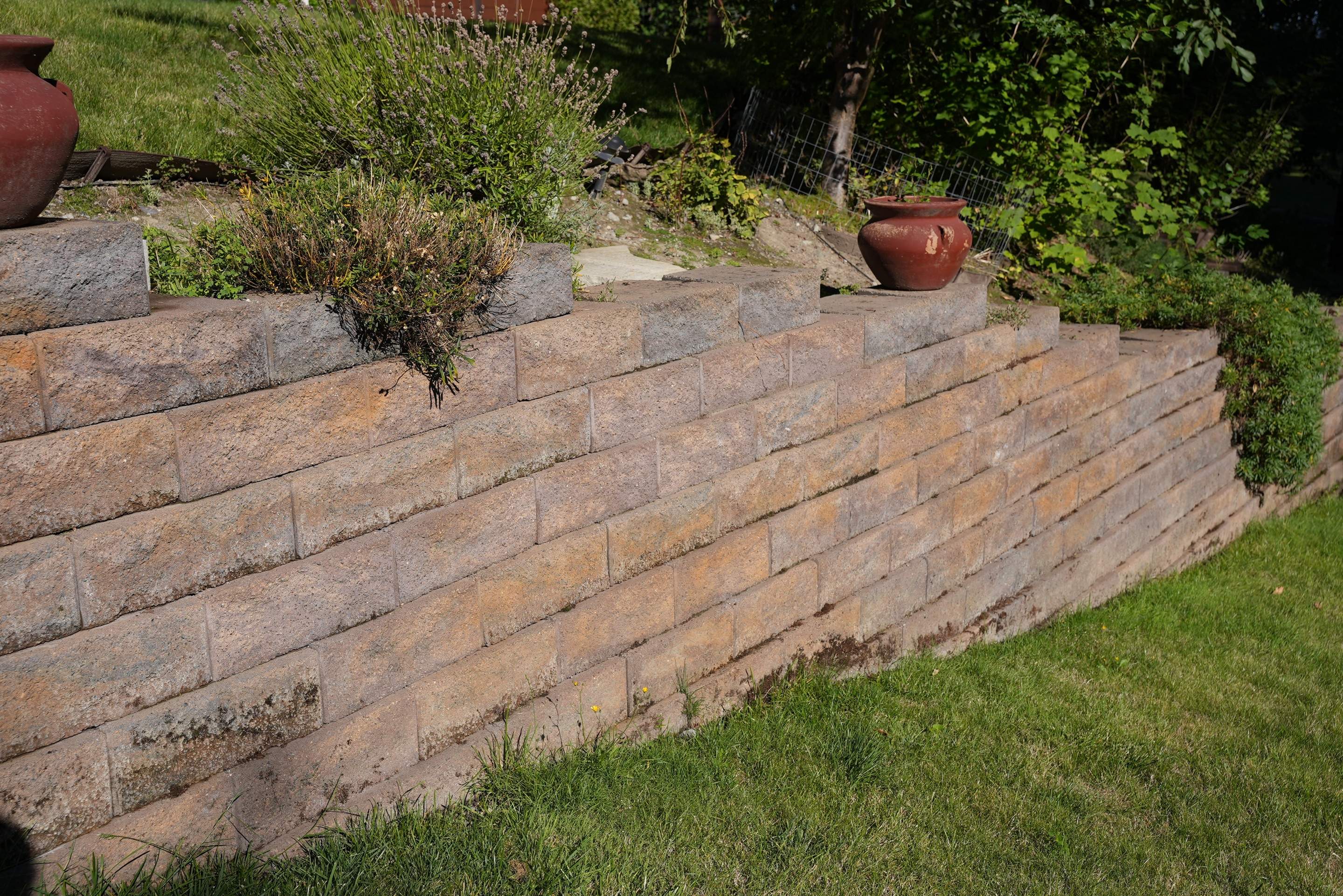 Mehta | Tiled Driveway with Sealer & Retaining Wall  by Jireh Asphalt & Concrete Inc 