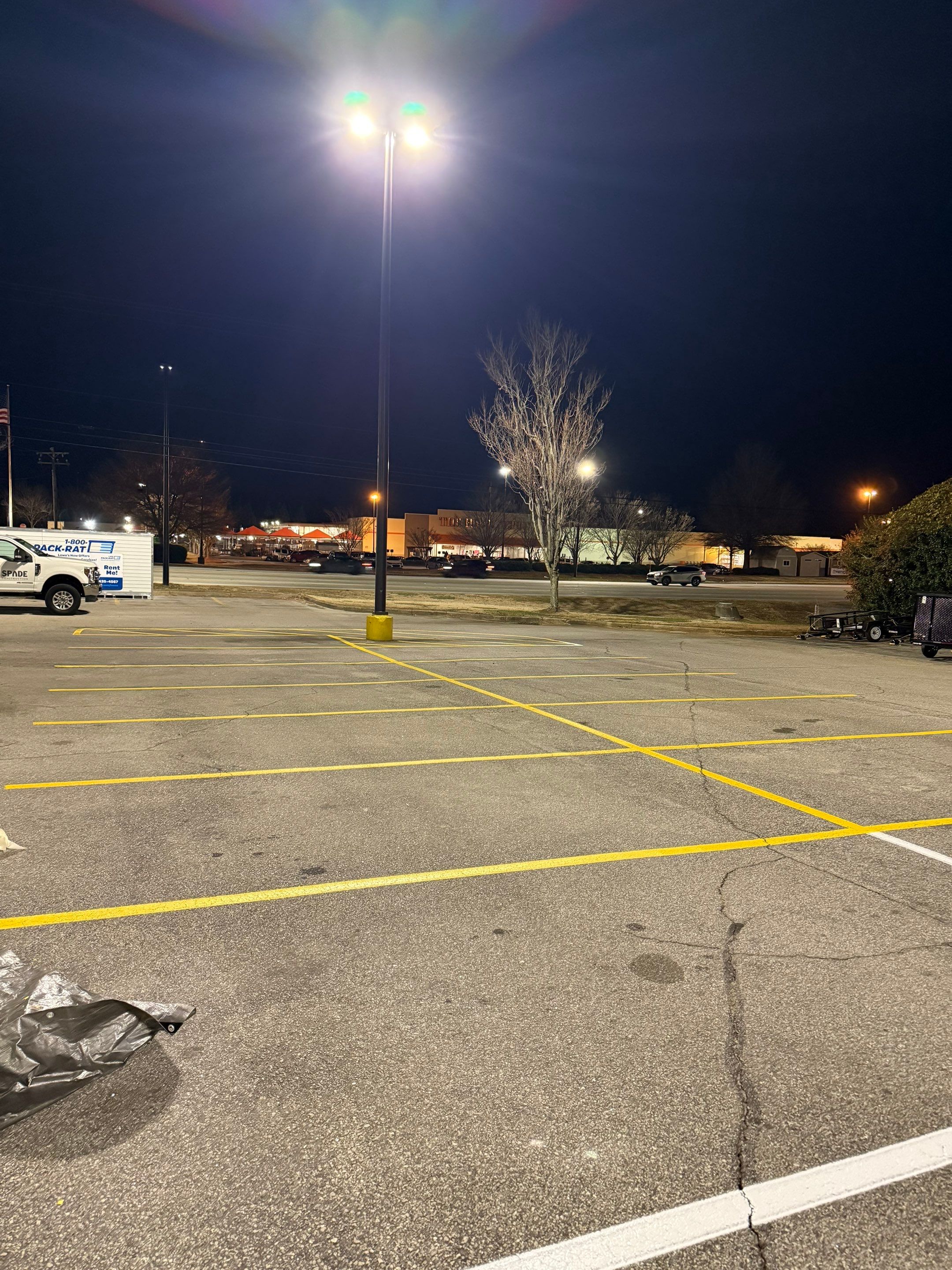 Parking Lot Re-stripe for Lowes by Spade Construction