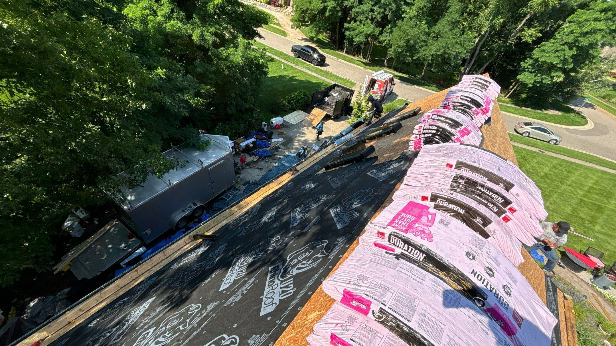 Roof Replacement using Owens Corning Duration by 180 Contractors