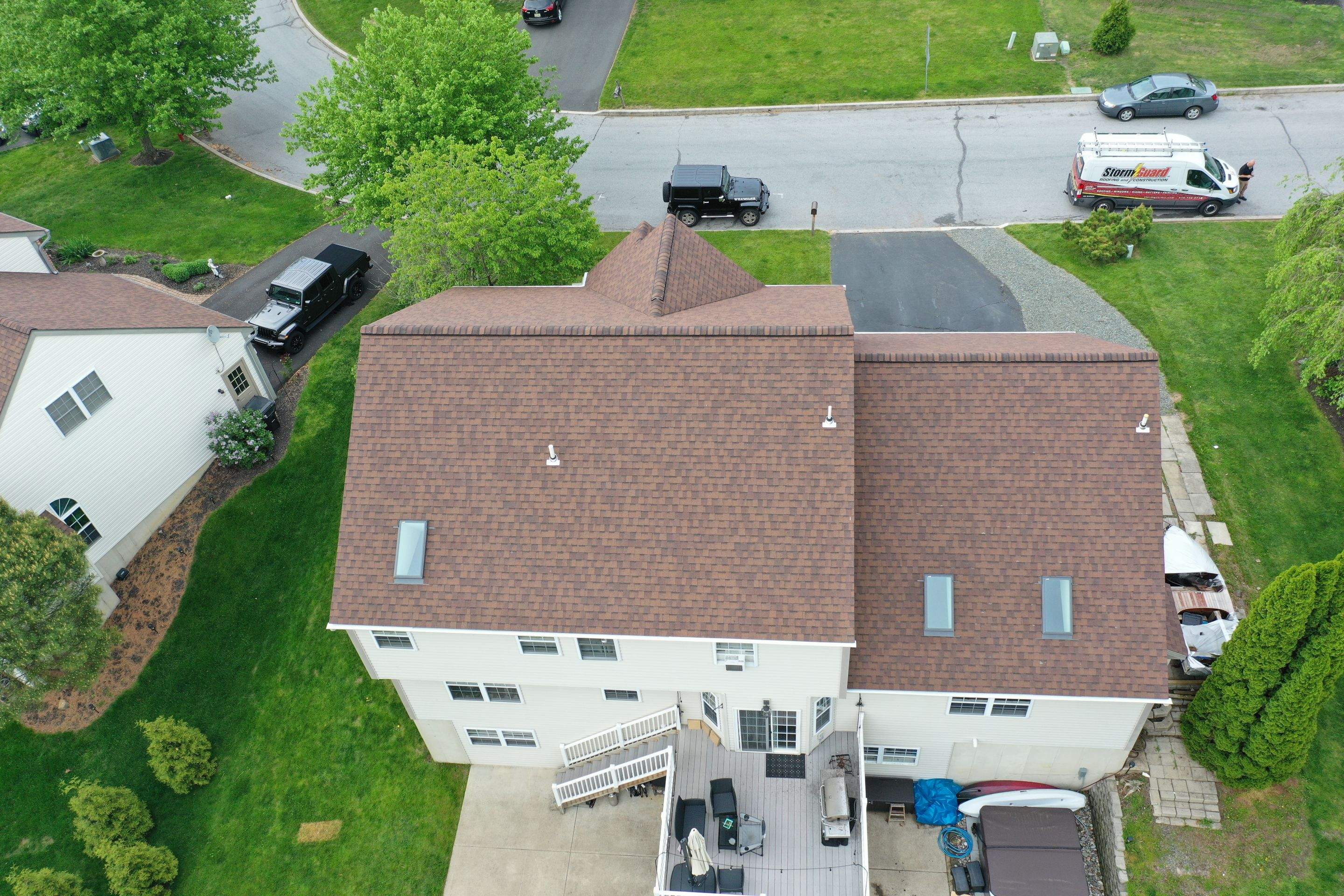 Roofing Installation using CertainTeed Landmark - Burnt Sienna by Storm Guard of Ches-Mont PA