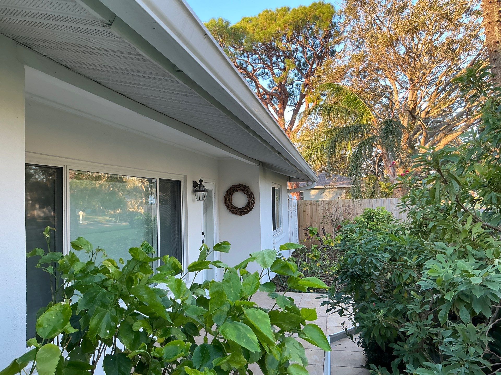 Soffit White Vinyl Installation FL by Gutter Professors