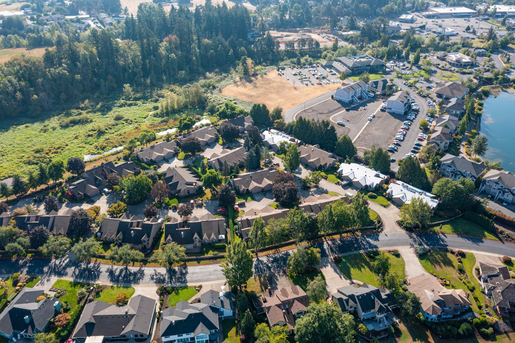 Large HOA Reroof project by Hawthorne General Construction