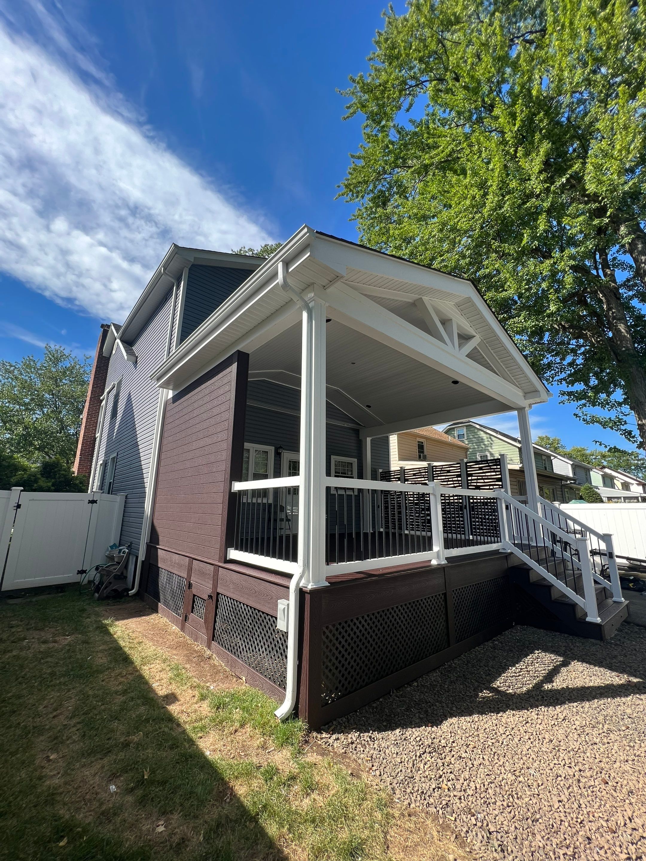 New Deck With Porch by deck guardian