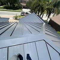 24ga 1.5" Mechanical Seam Charcoal Gray  by Total Roofing System The Metal Roof Experts