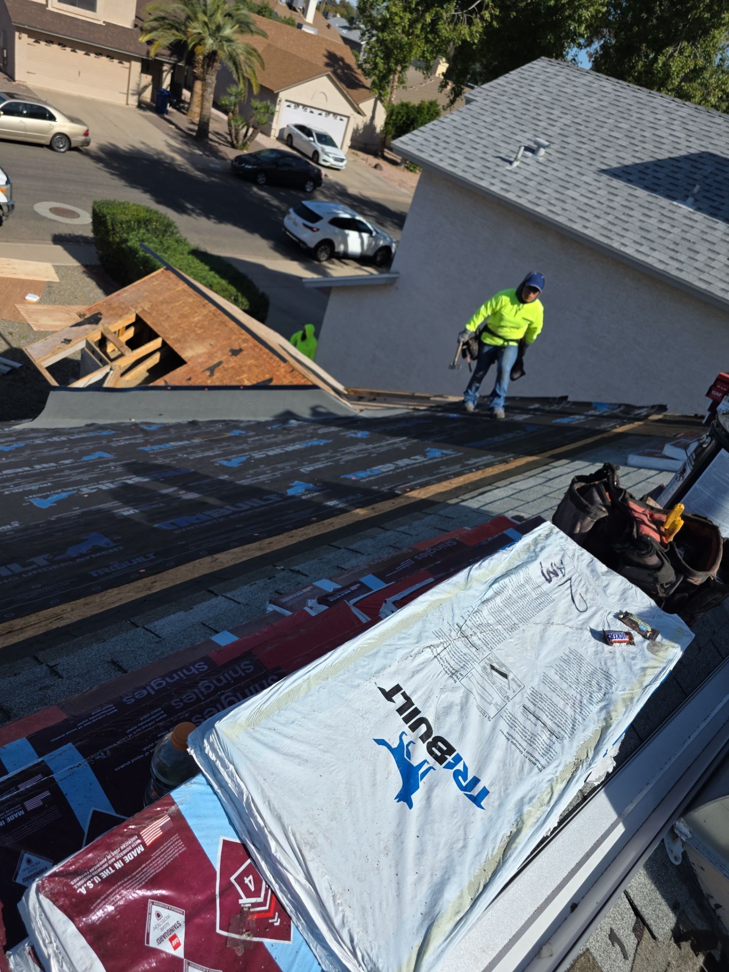 Residential Roof Install using GAF by Weather-Tite Roofing