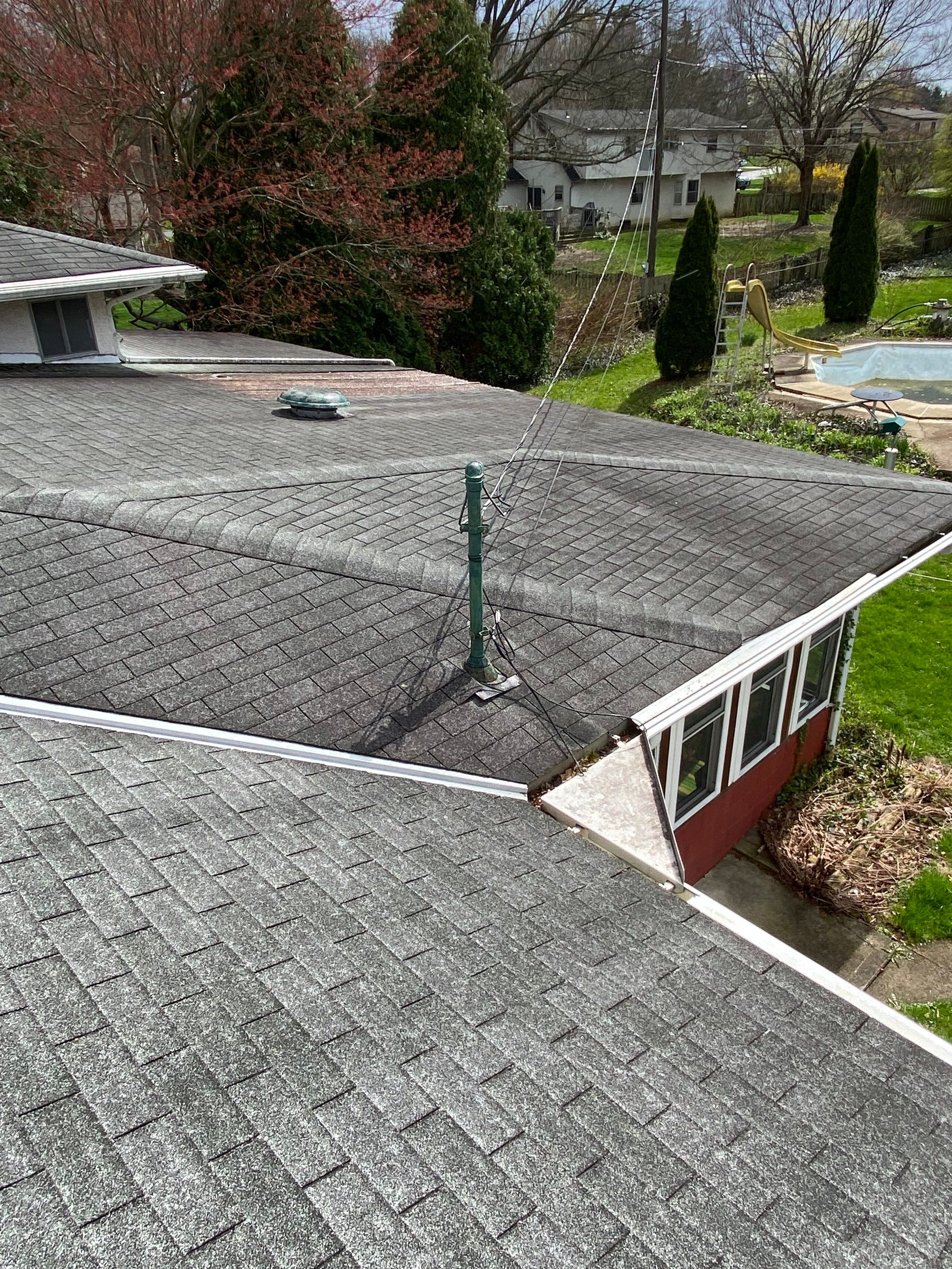 New Roof Installation using new OSB sheathing Certainteed Landmark Shingles by Best Exteriors Inc