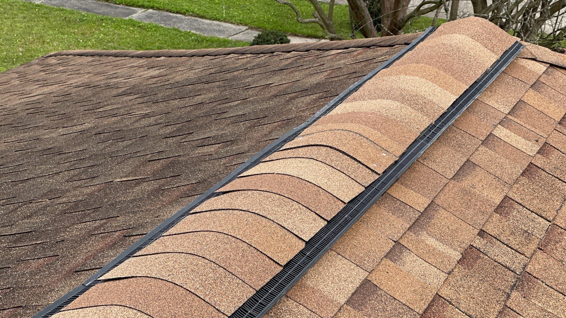 Roof Replacement with Ridge Vent & Flashing Details — Conroe, TX by PL Roofing & SB Roofing, LLC.