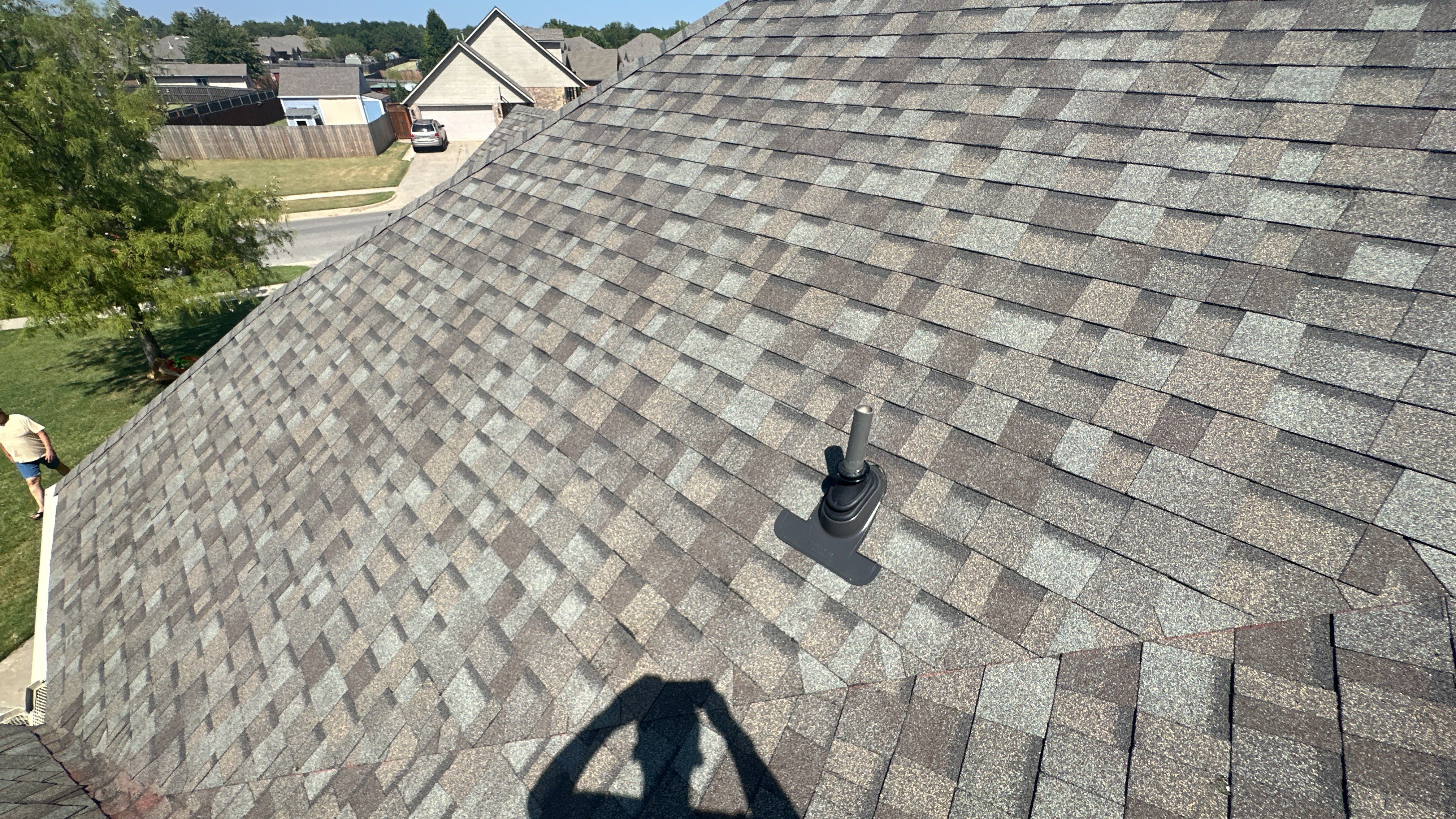 Reroof using Owens Corning Duration Storm IR in Driftwood by Castillo Roofing