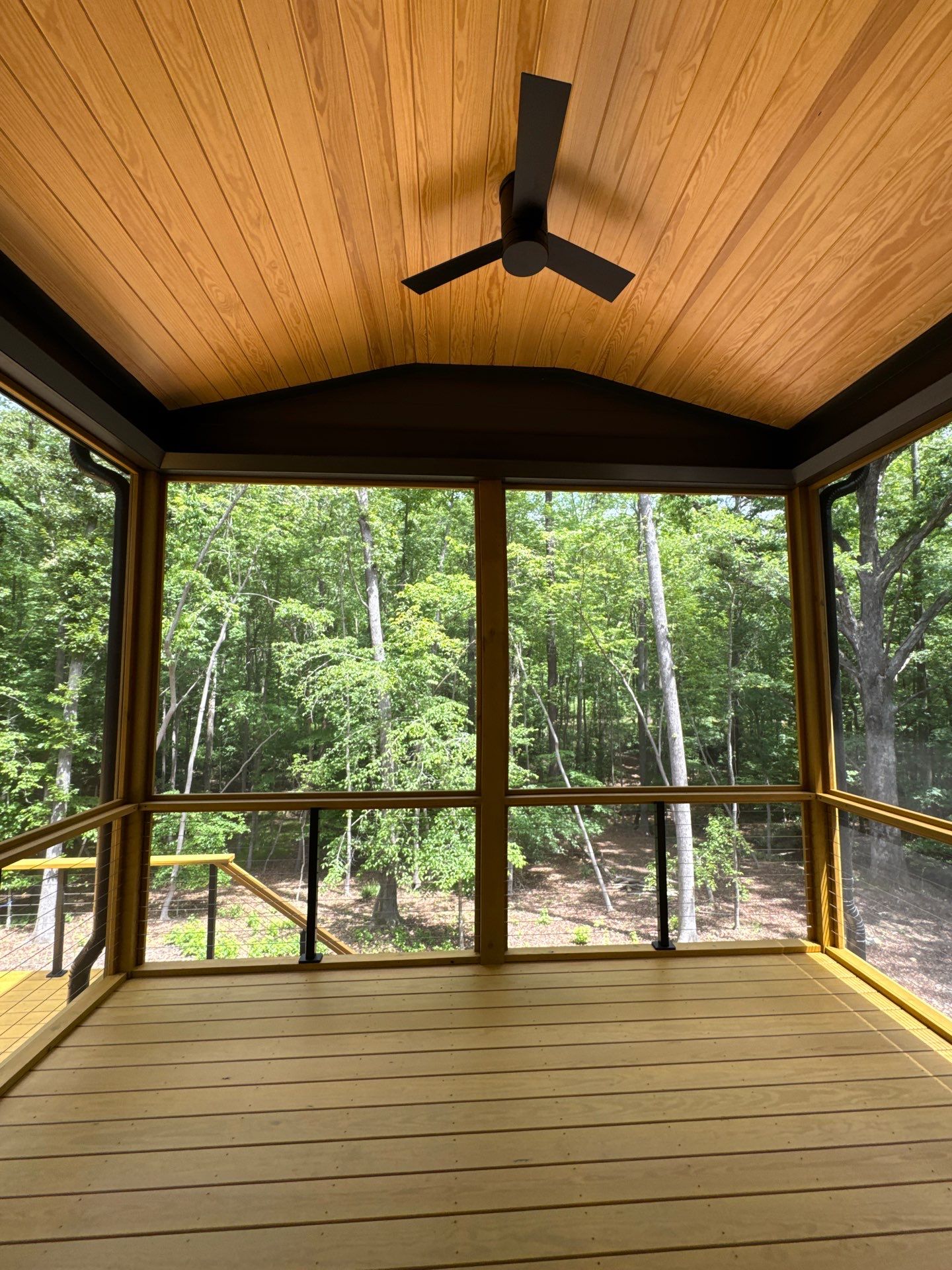 Porch and Deck staining  by GonzalezPainters & Contractors Inc 