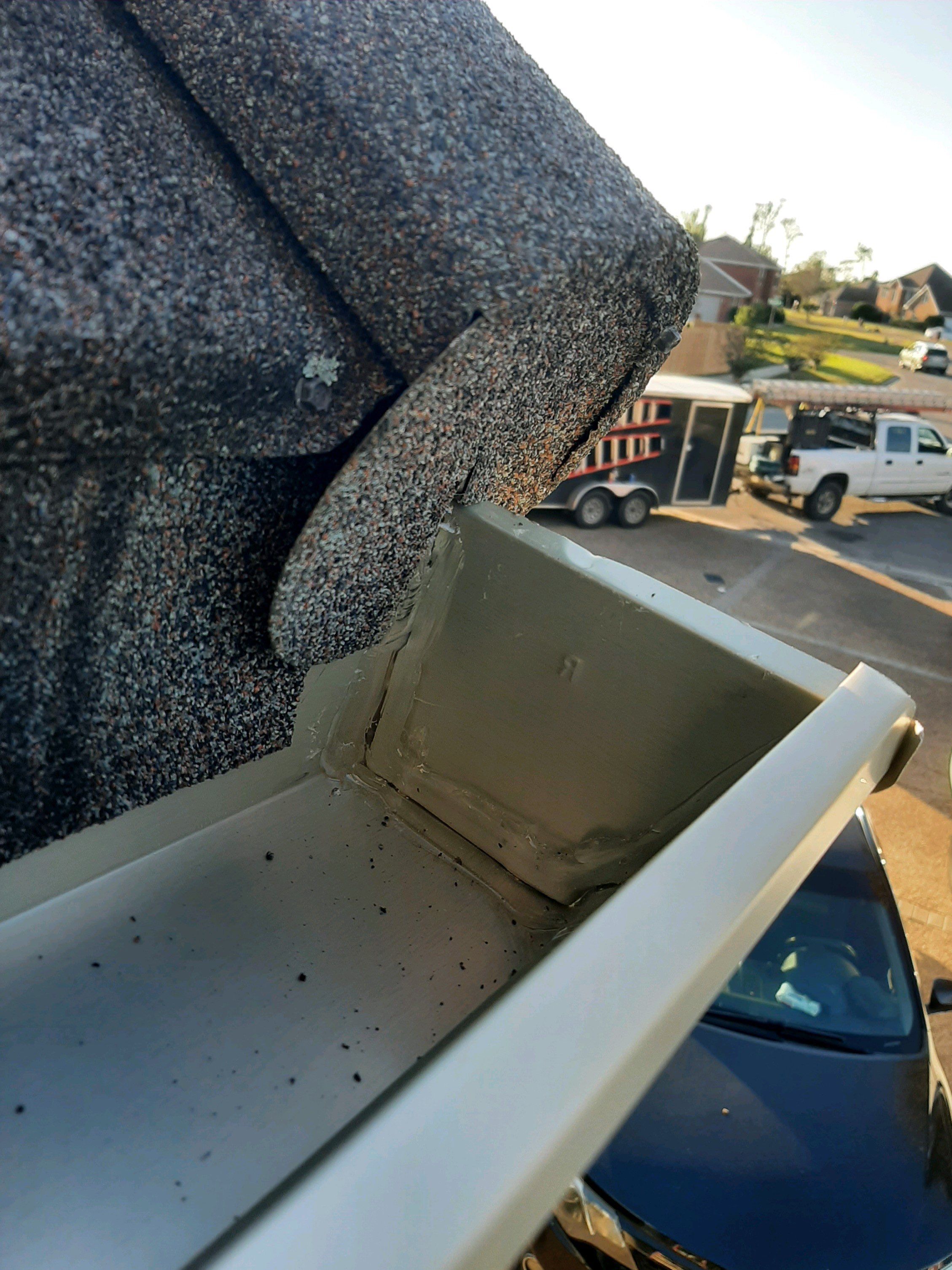 Seamless Gutter Installation with Wicker Color K-Style Gutters and LeafBlaster Pro Mesh Gutter Guards by Gutter Professors