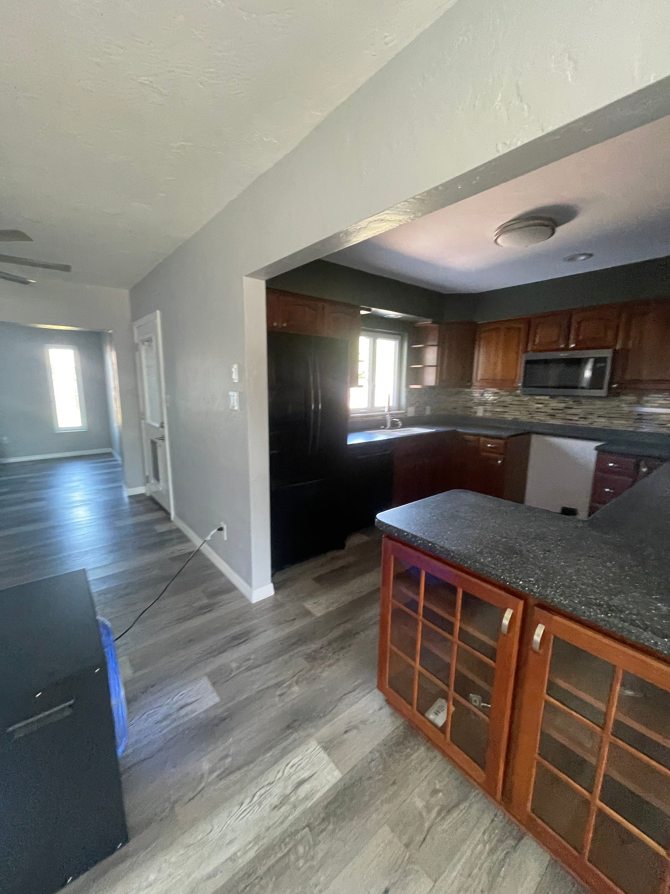 Smoke Damage from stove fire by Bay Coast Restoration 