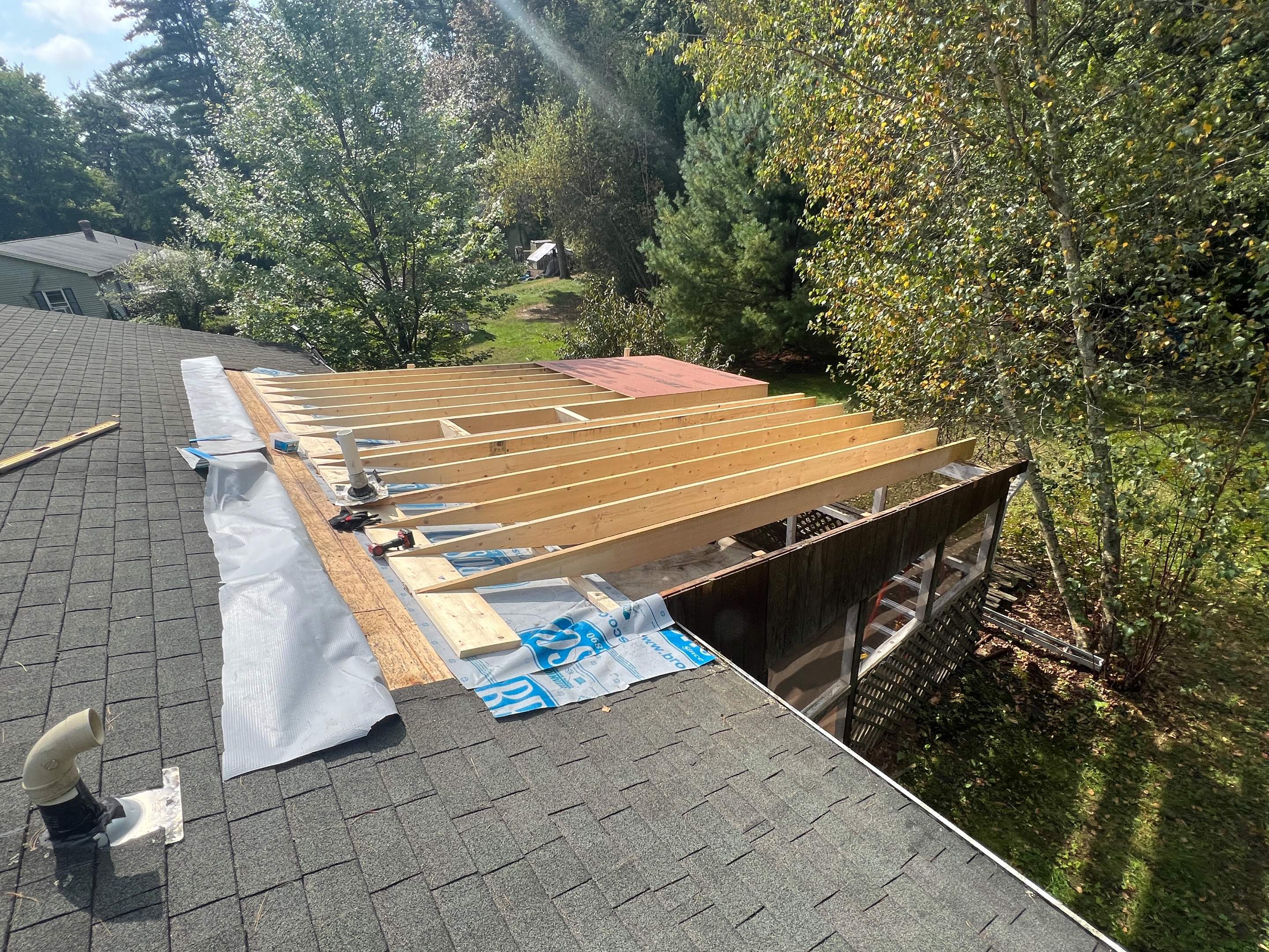 Screenroom Roof Rebuild by Chagnon Building & Remodeling LLC