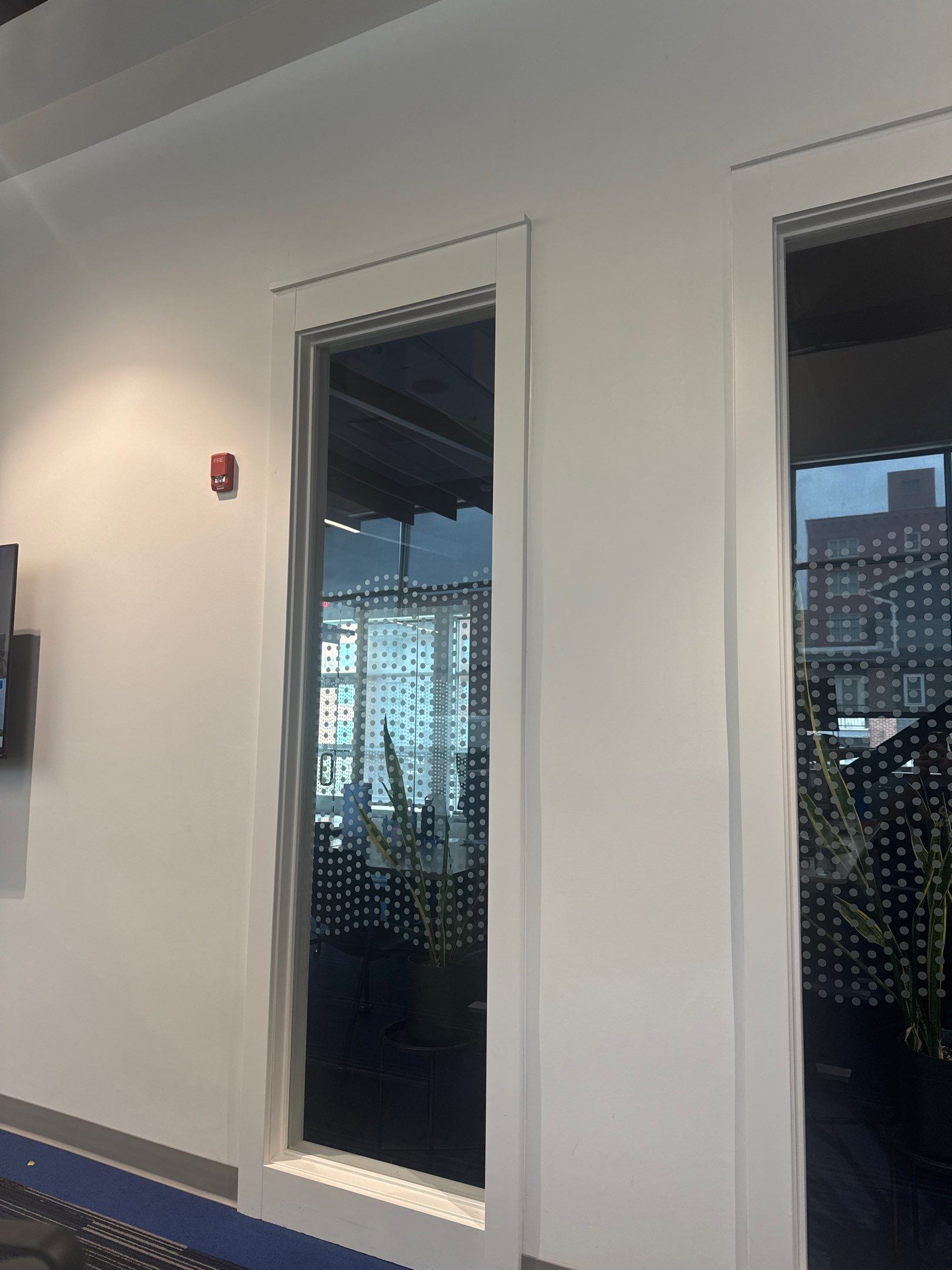Commercial Office Interior Upgrades with Privacy Film and TV Mounting by CompanyCam Sales Demo