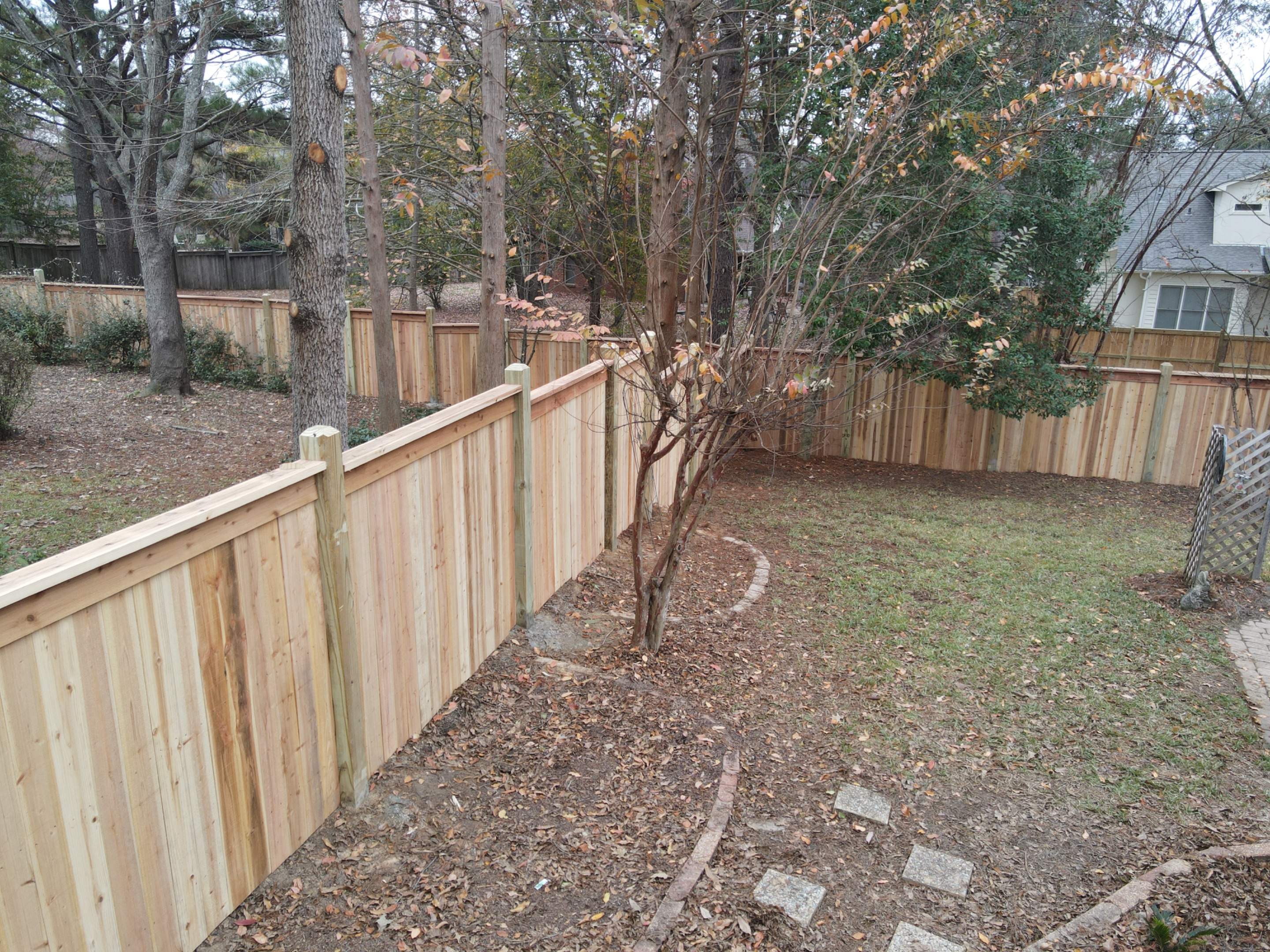 6ft Cedar Good Neighbor 6x6 Posts by Roberson Construction LLC