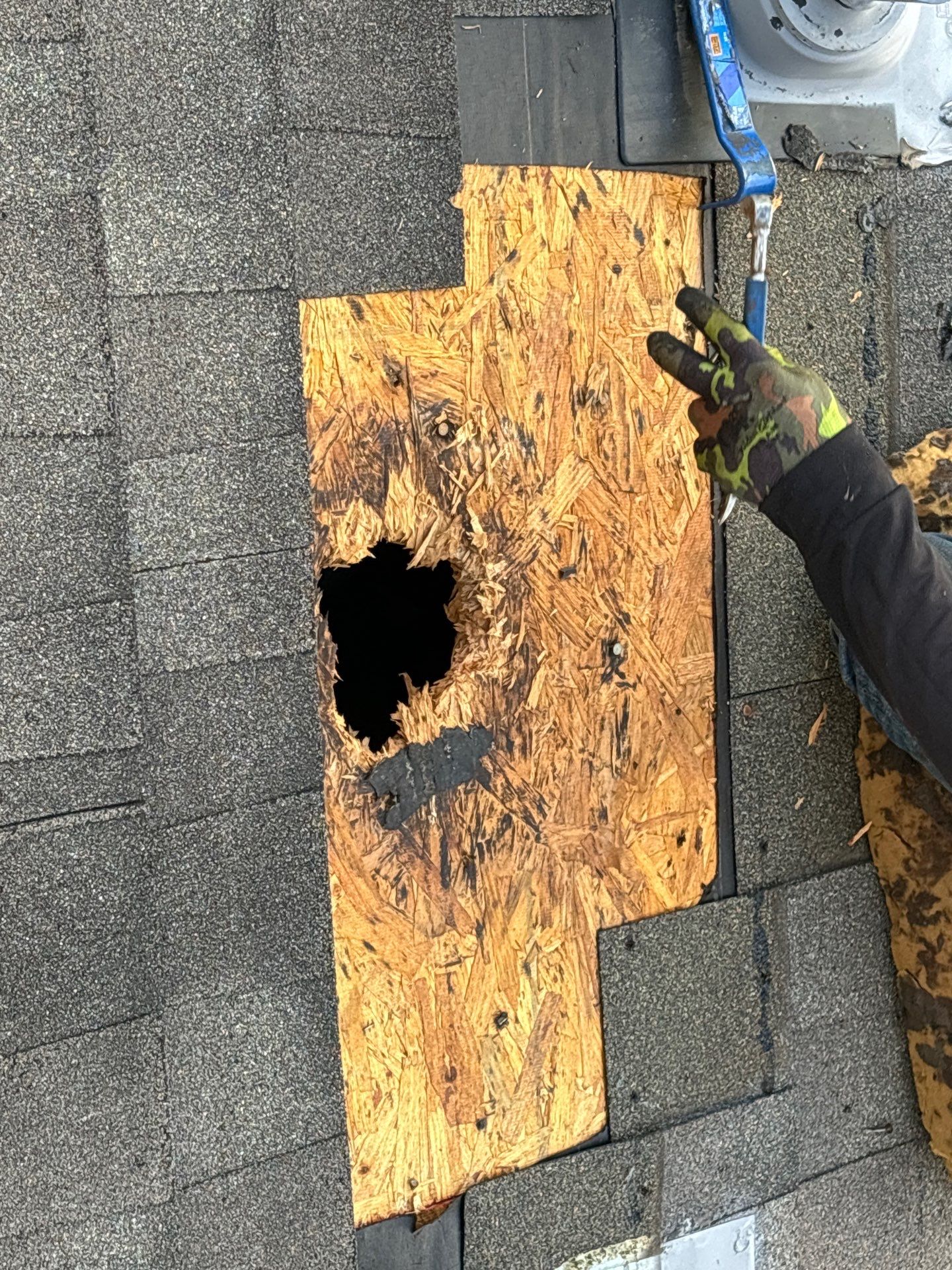 Hail Damage using Owen's Corning Duration (Lifetime) Shingles by Roof Repair Company