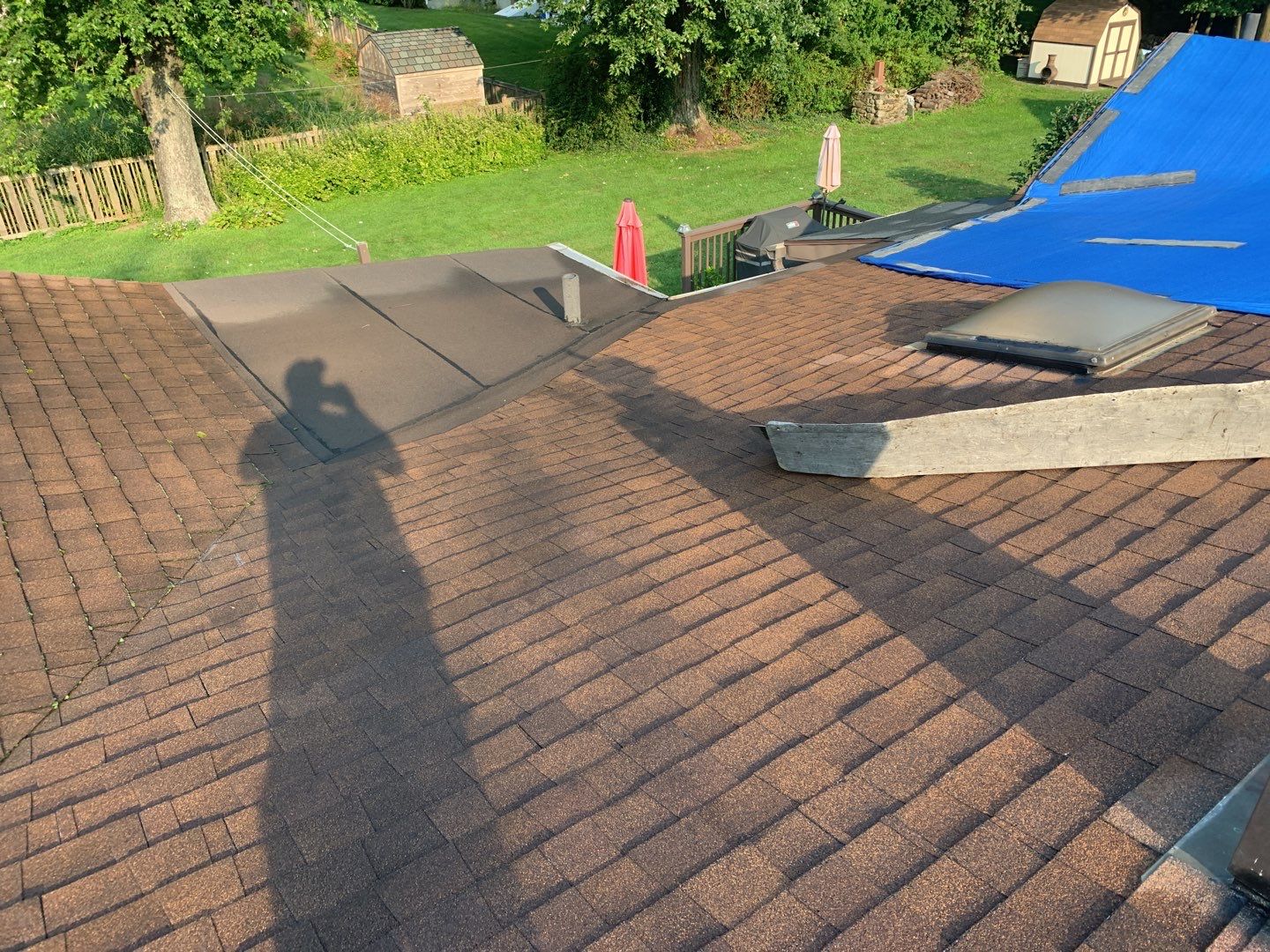 Residential Roofing Installation using Owens Corning Duration Brownwood by A Plus Exterior