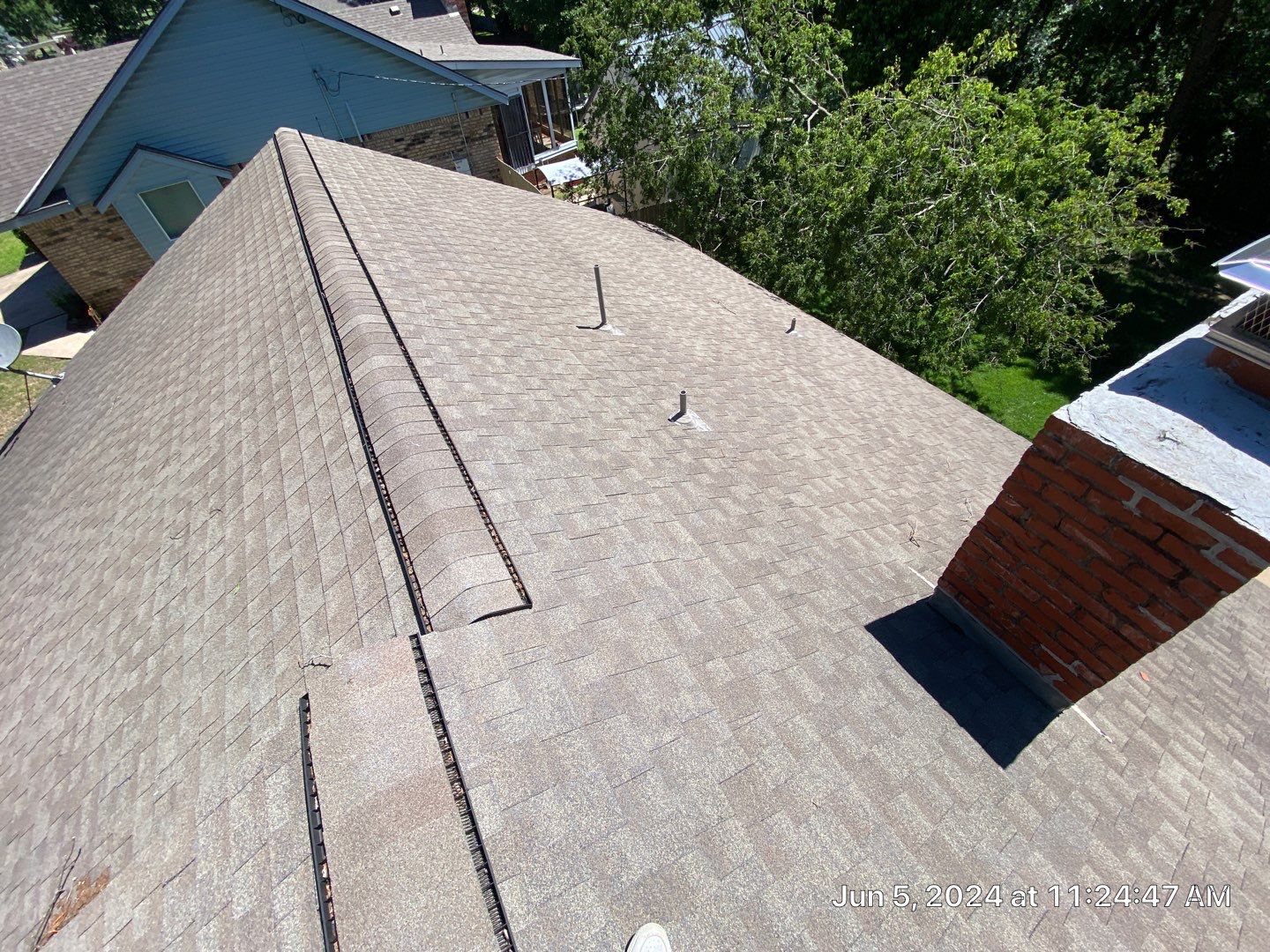 Hail inspection in Bartlesville by Decor Roofing & Restoration