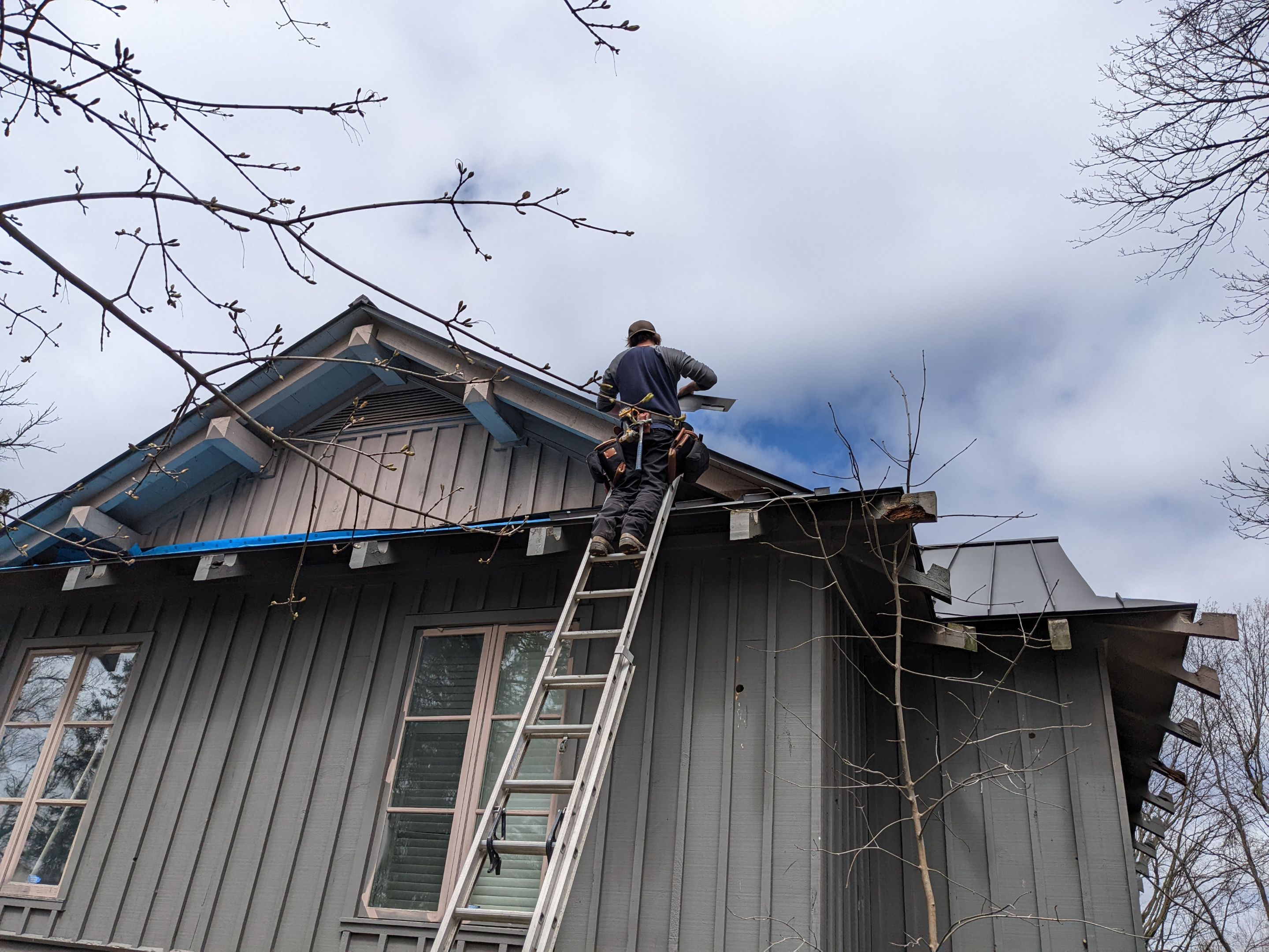 New Roof Installation using 16" Standing Seam Panels by Jay Carter Roofing & Sheet Metal