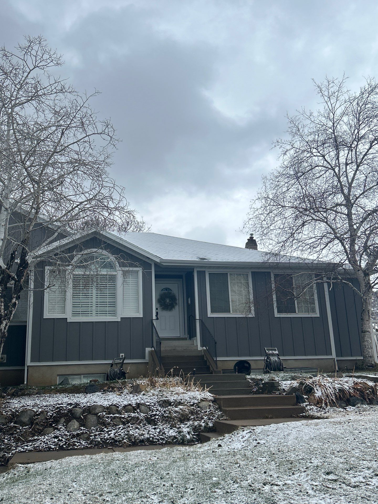 Bountiful | Massive Stucco Conversion & Mixed Profiles | Aged Pewter by Ideal Siding Utah