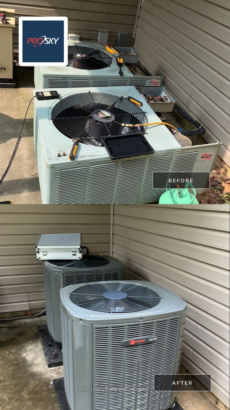 Heat Pump Replacement using Trane by Pro Sky Services