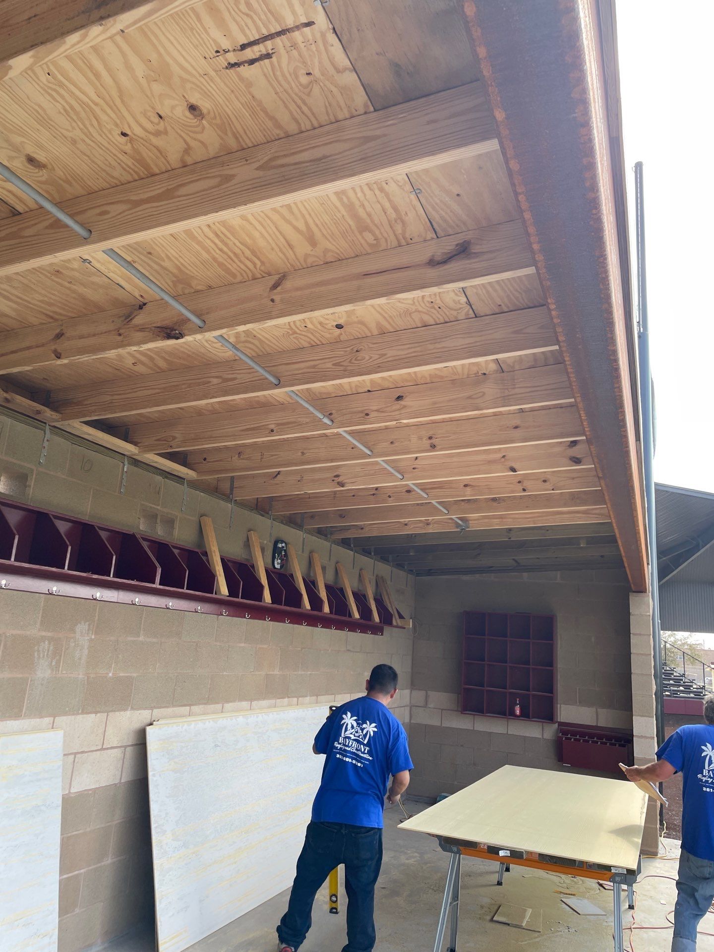 Wildcat Dugout by Bayfront Roofing and Construction