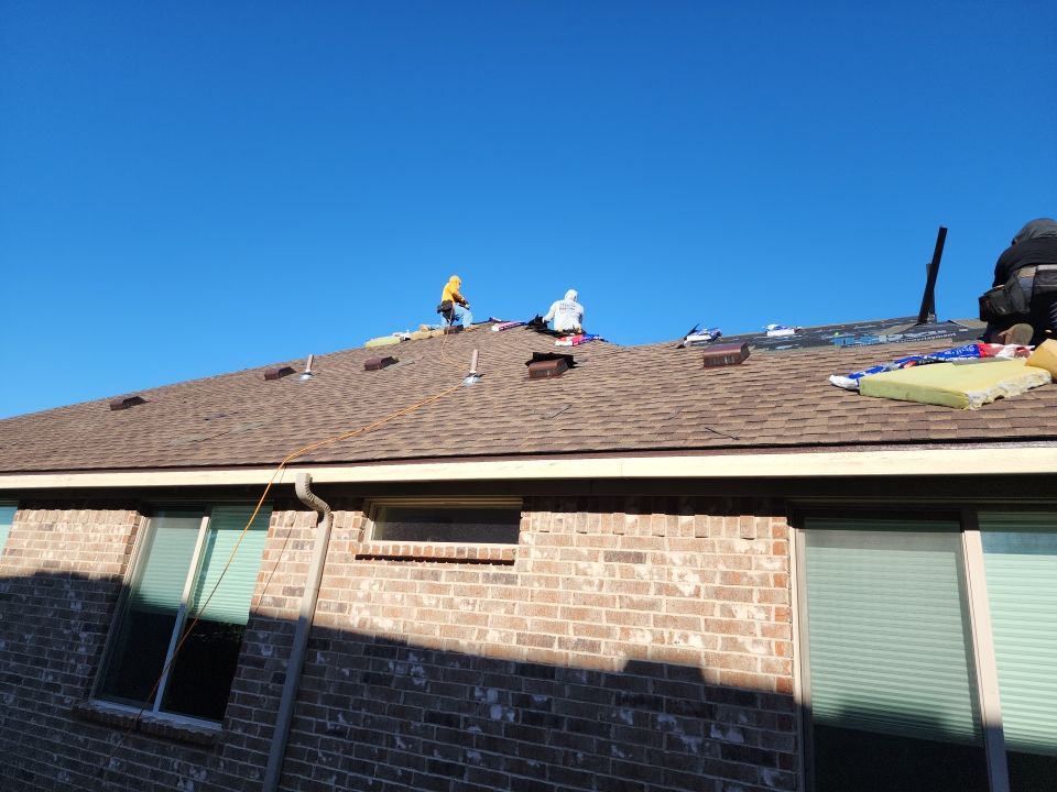 Insurance Claim Roof and Gutters using GAF Timberline HD Barkwood by Tex-Line Roofing