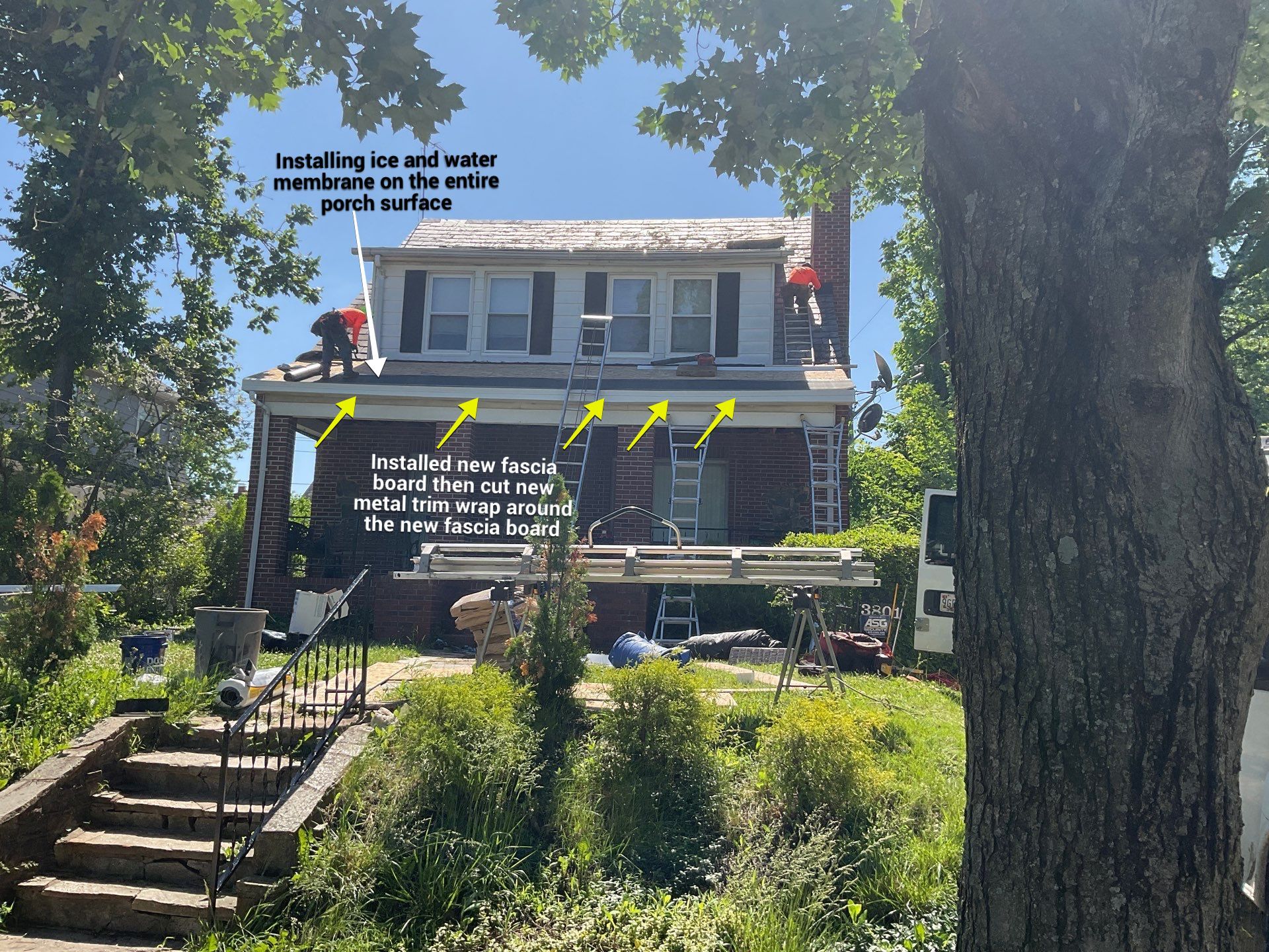 Roof Replace Porch by Alpha Design Services
