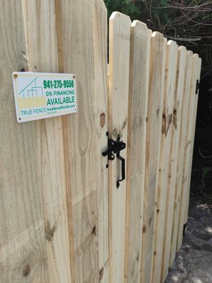 Pressure-Treated Wood Privacy Fence Installation in Port Charlotte