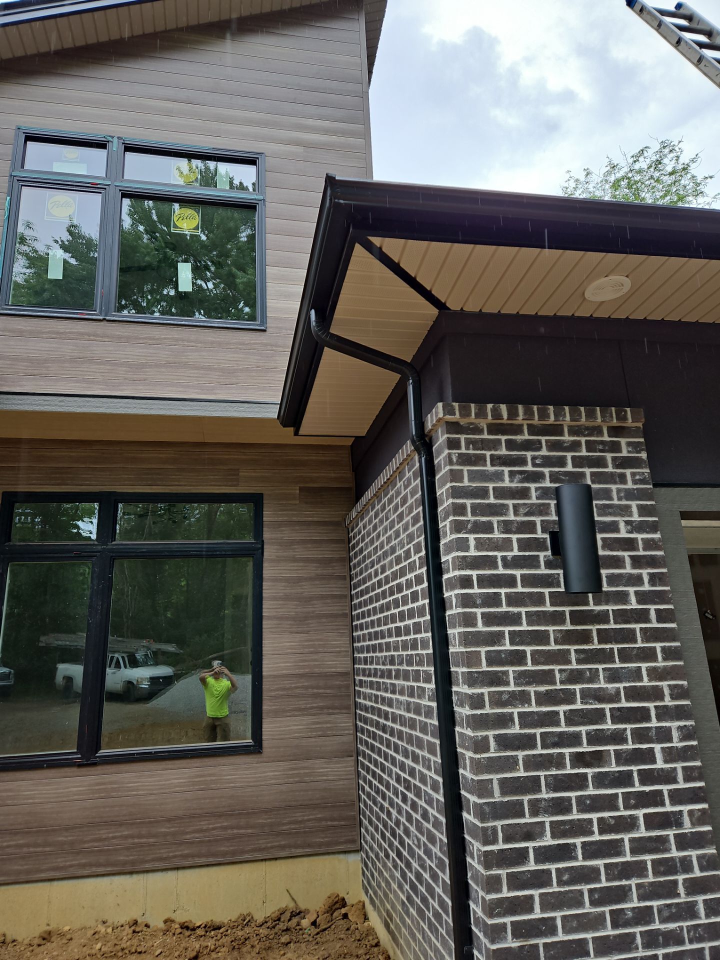Gutter Installation using 5" Seamless Gutters and Downspouts by RoofX 