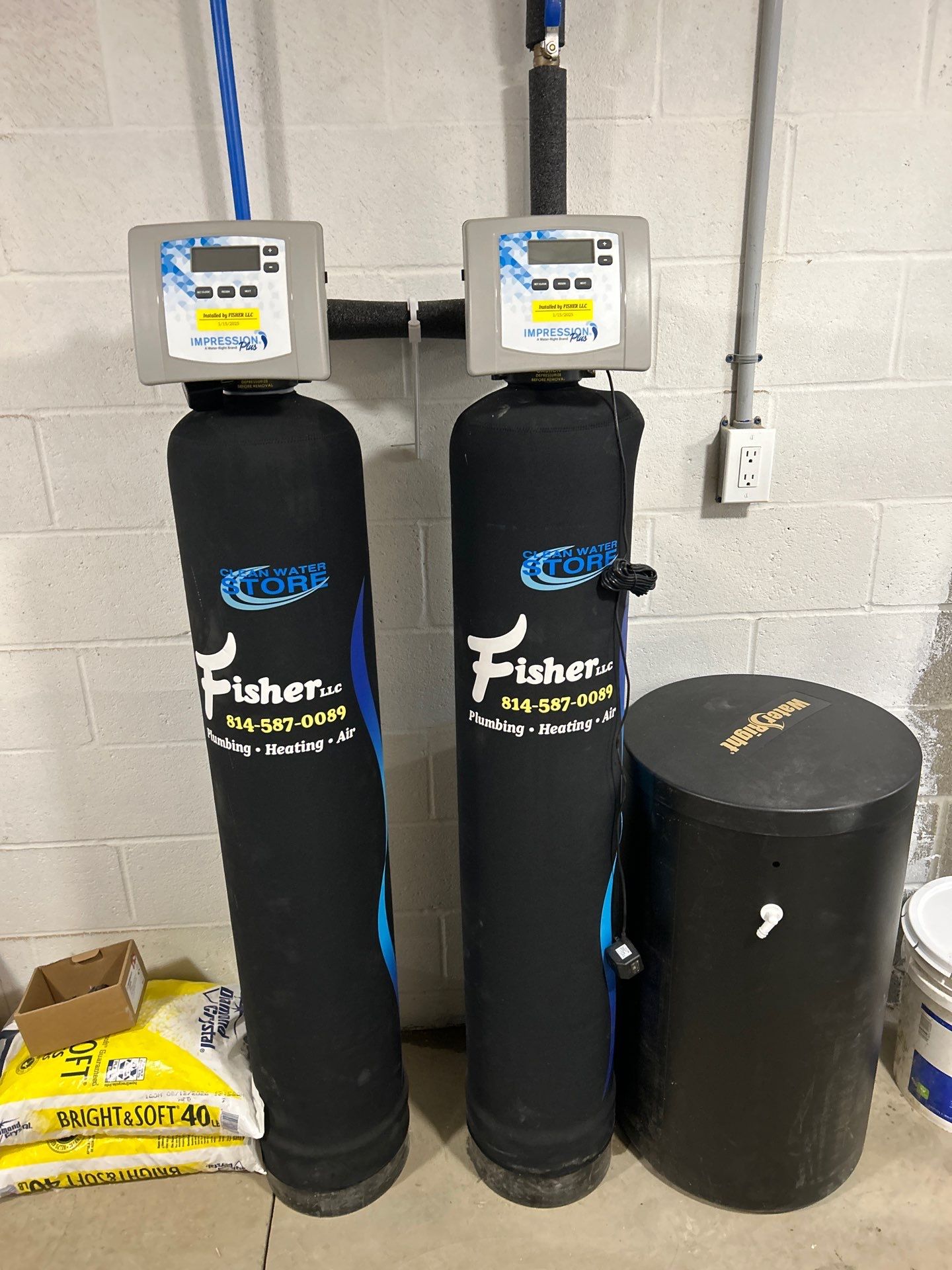 All new equipment for whole home remodel  by Fisher Plumbing