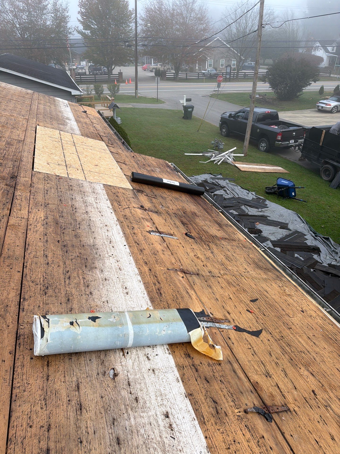 Residential Roofing Installation using GAF Timberline HDZ Charcoal by Rainstoppers Roofing