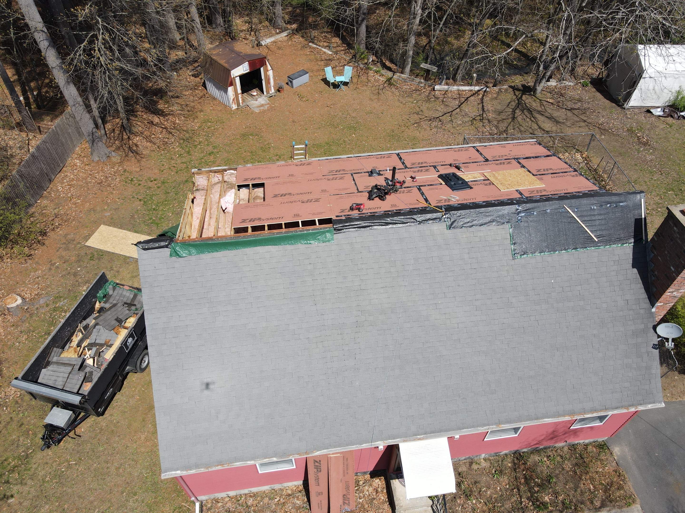 Tree Damage/Roof Repair by Chagnon Building & Remodeling LLC