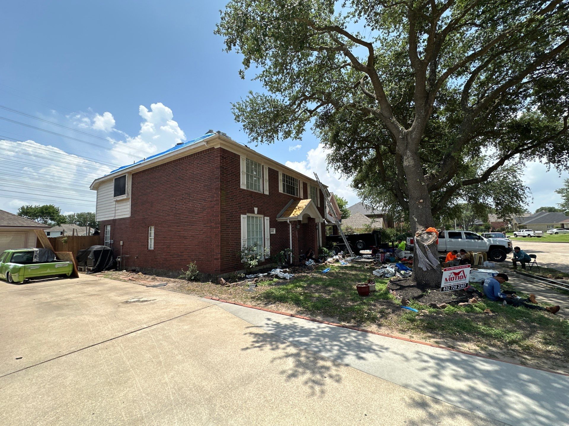 Project in Deer Park by Motion Roofing