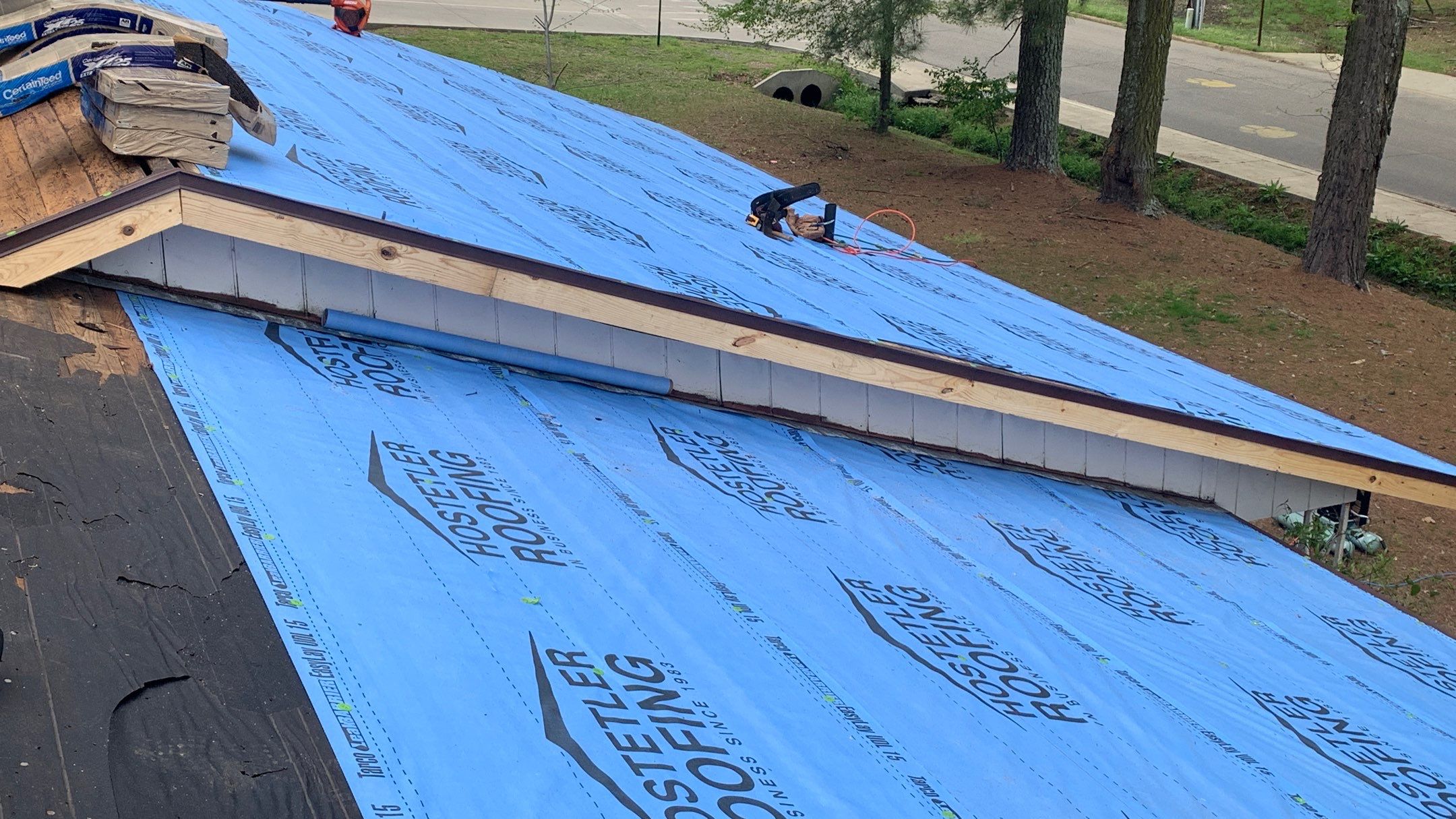 Residential Roofing Installation using CertainTeed XT25 by Hostetler Roofing
