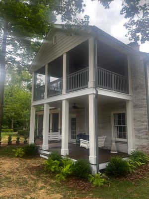 Custom Two-Story Deck and Screened Porch Addition in Marietta