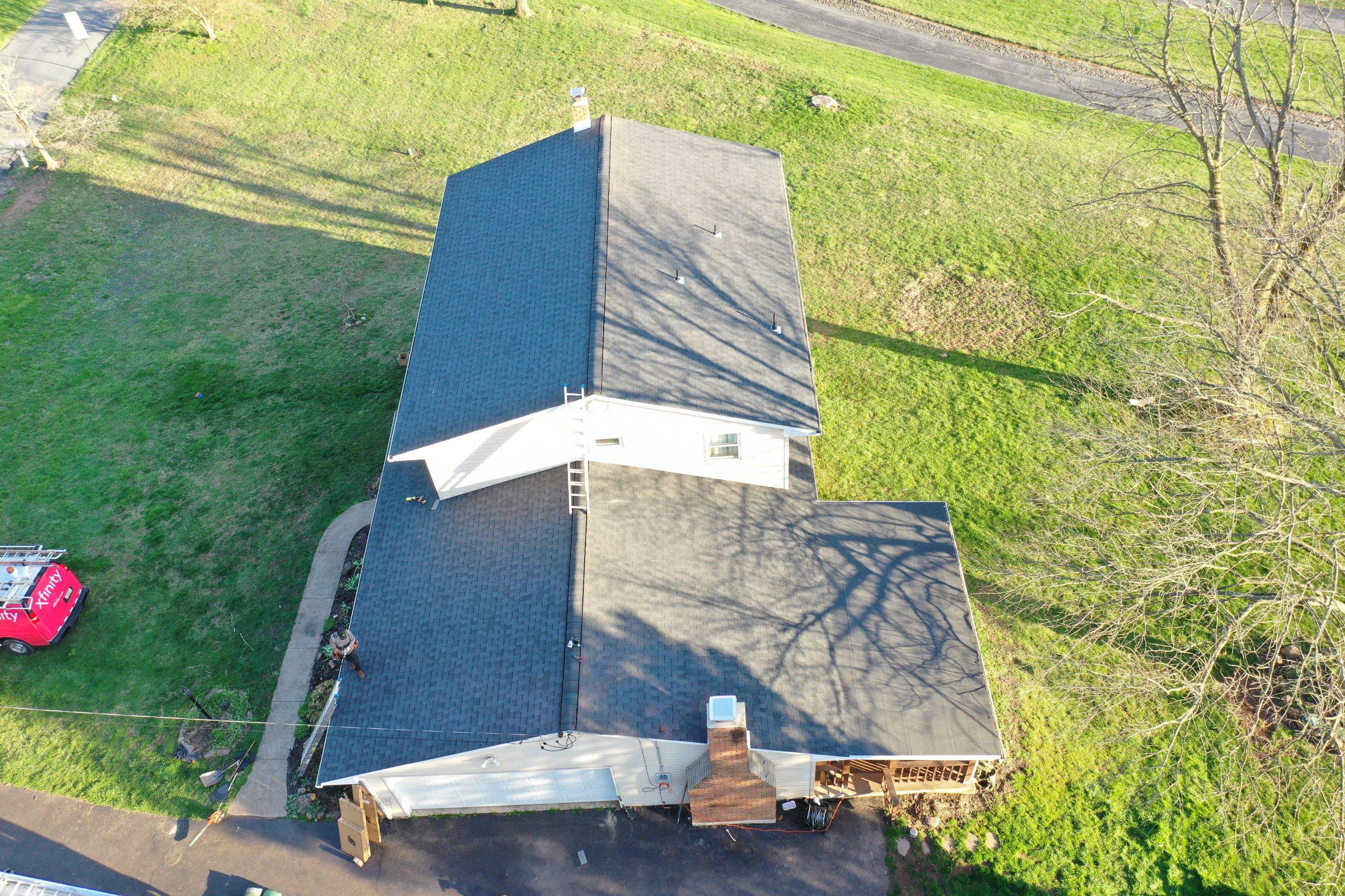 Roofing Installation using CertainTeed Landmark - Moire Black by Storm Guard of Ches-Mont PA