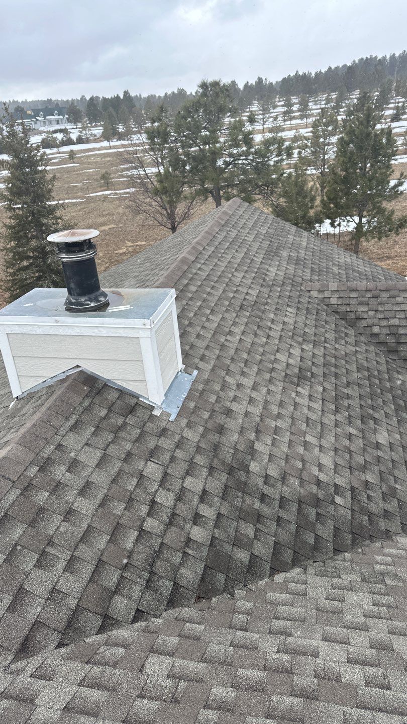 Residential Roofing Installation using Atlas Pinnacle Impact Weathered Wood by Blue Peaks Roofing LLC 