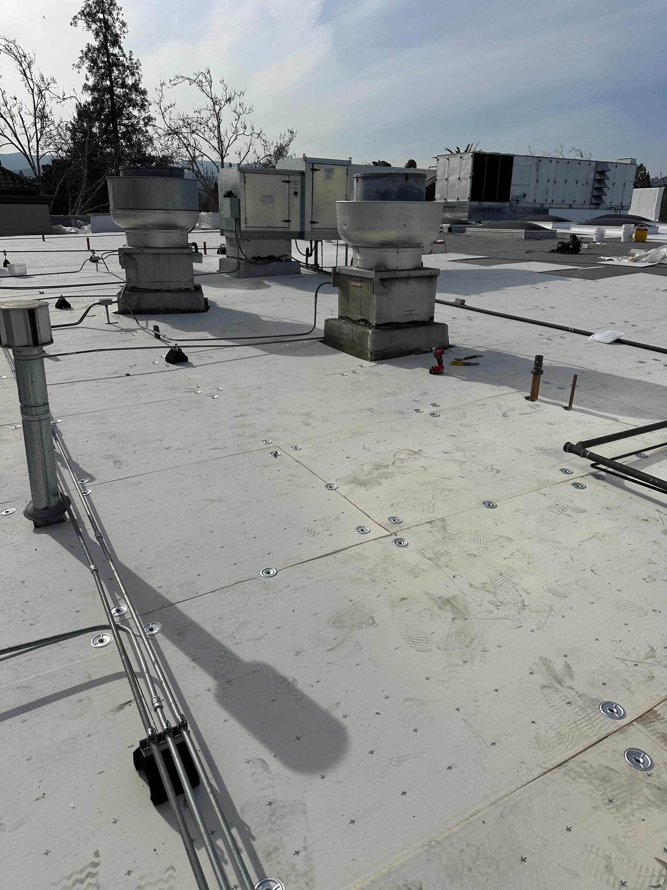 Project in Redwood City, CA by Sanchez Single Ply Roofing