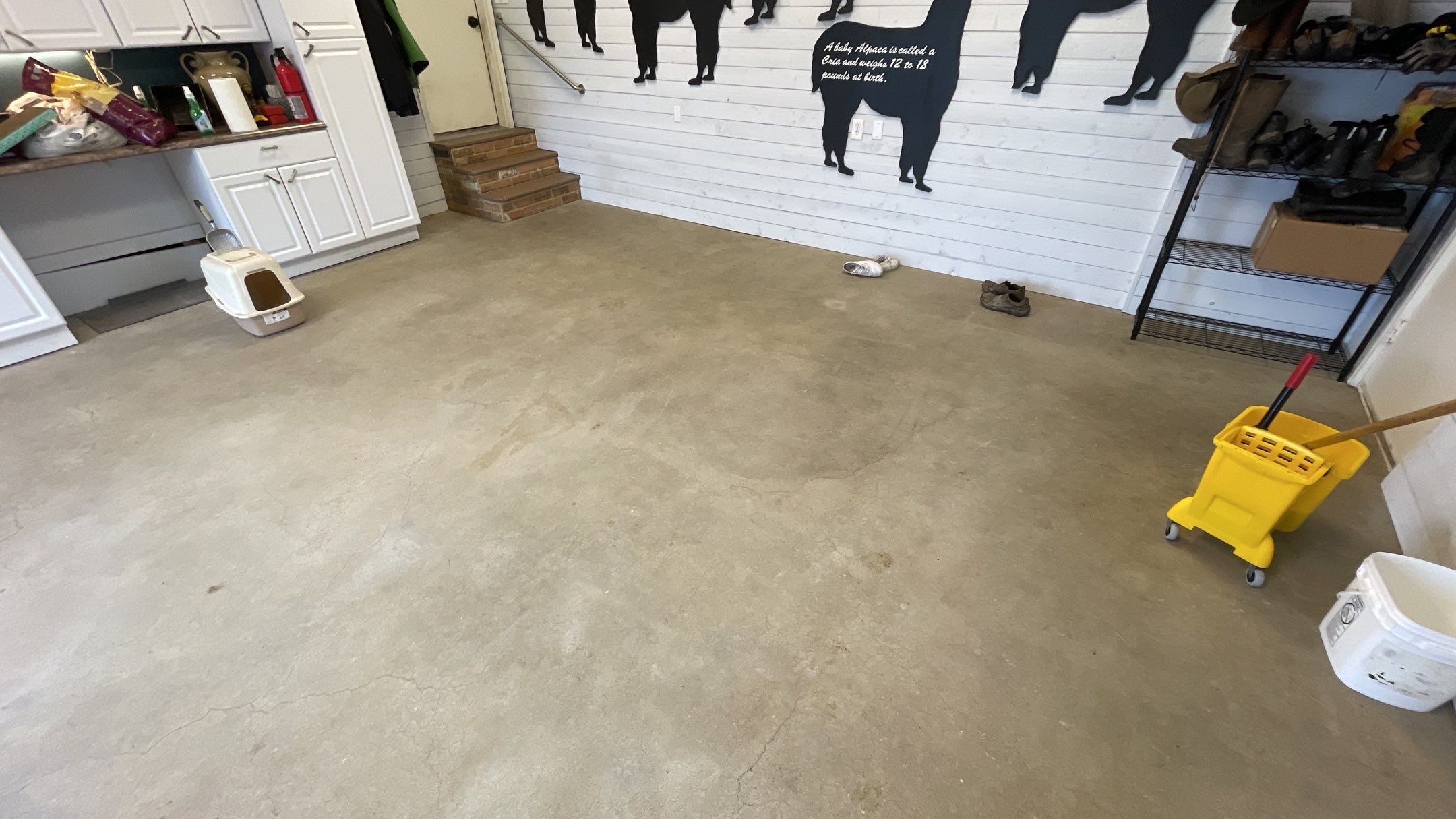 Garage Transformation using Slate Stone and the Penntek Evolution System by Croc Coatings, LLC