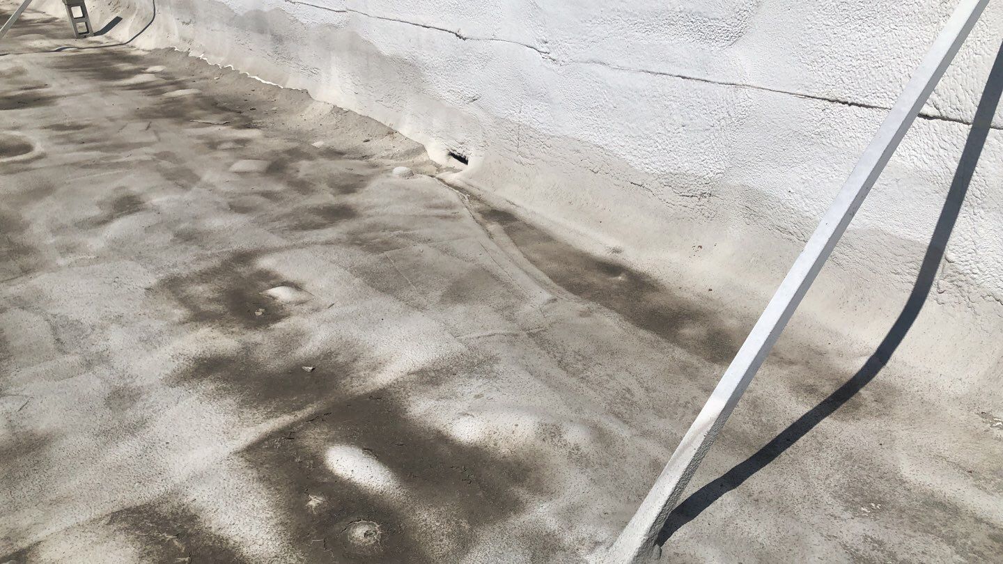 Reburbish existing spray foam job by Straight Edge Roofing Inc