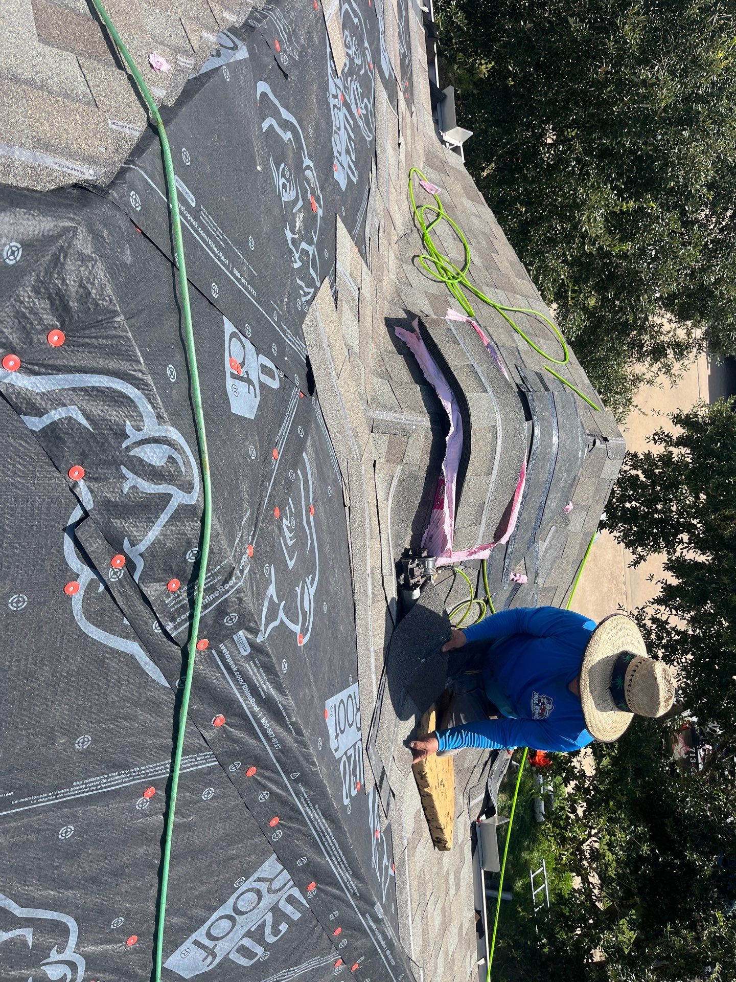 Residential Roofing Installation using Owen's Corning Duration (Lifetime) Shingles by Roof Repair Company