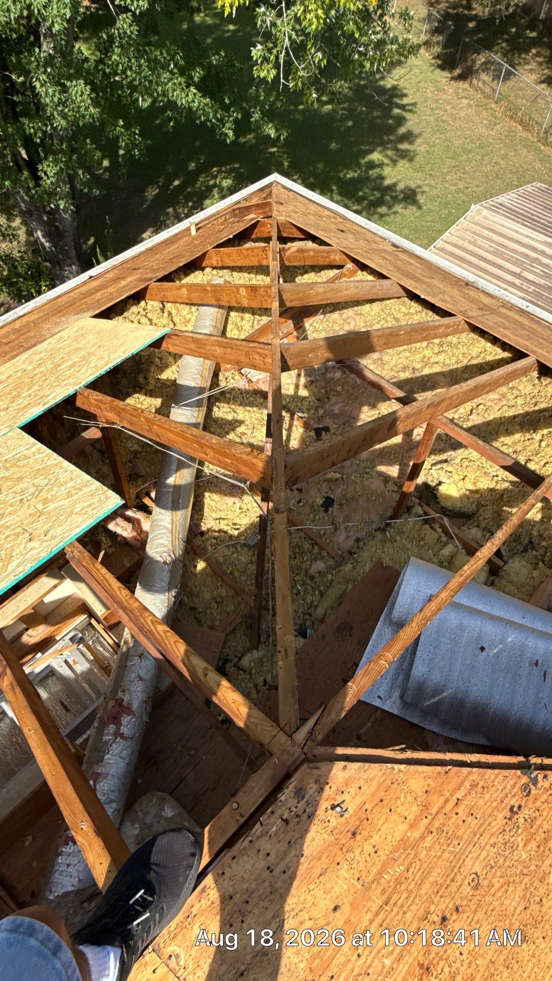 Roof replacement and interior repair by wind damage by Just Brilliant Restoration JBR